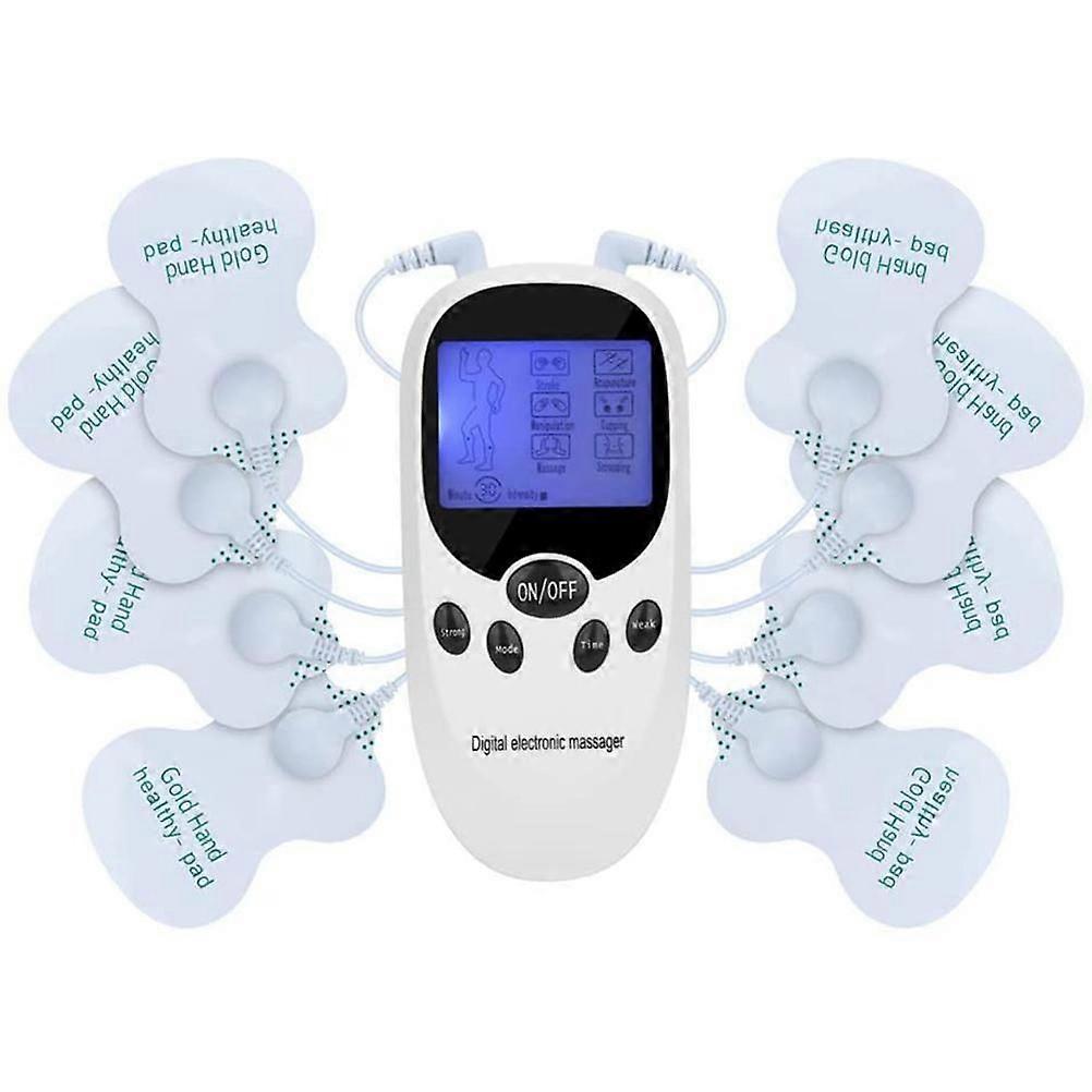 Electro Stimulation Device Muscle Nervous Stimulation Device 2 Channel Stimulation Device for Relaxing Back Neck Shoulders Joint Leg