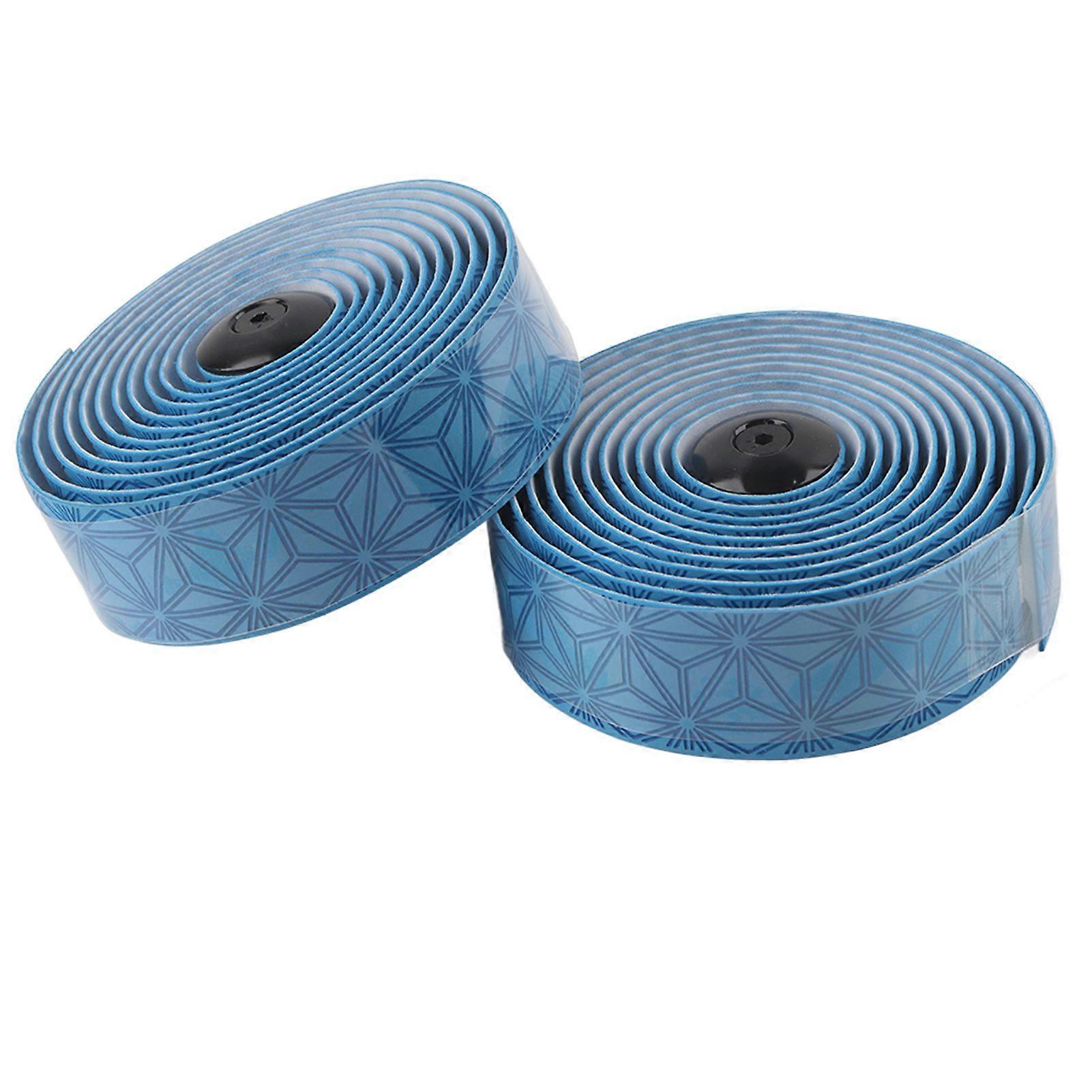 Road Bike Handlebars Belt High Elastic Soft Sweat Absorption Steering Tape Blue