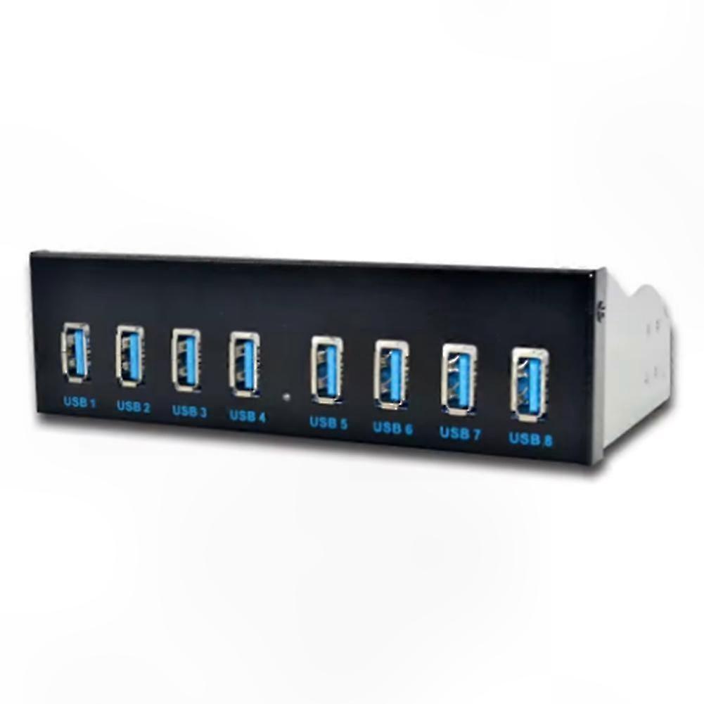 8-Port USB 3.0 Hub with Front Panel Access for PC Multiple Device Connectivity Solution