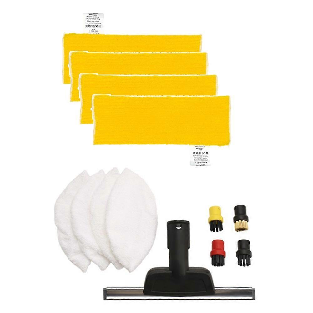 13PCS Microfibre Steam Mop Rags Head Brush Kit for EasyFix