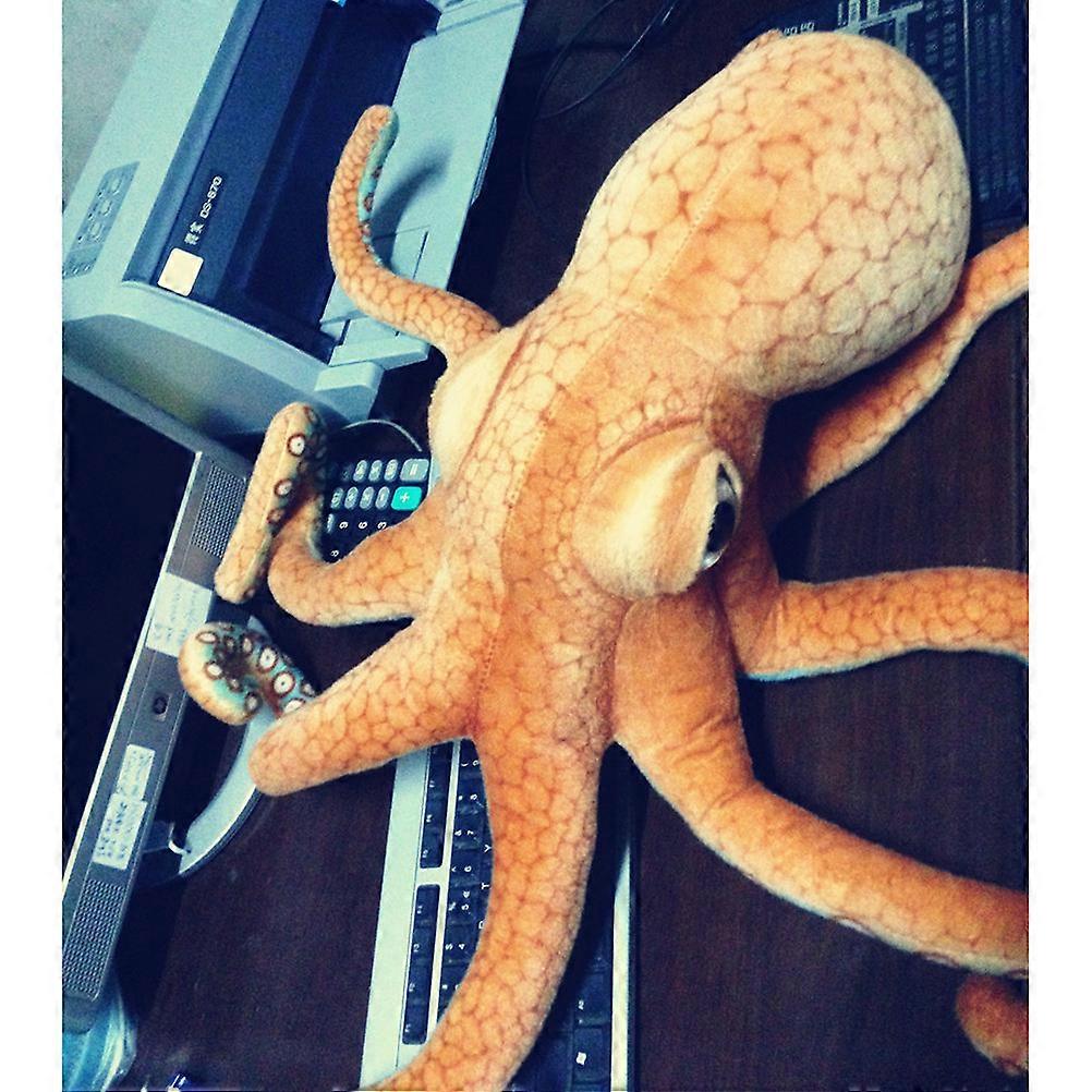 Octopus Stuffed Plush Nursery Item Orange Cuddly 1Set