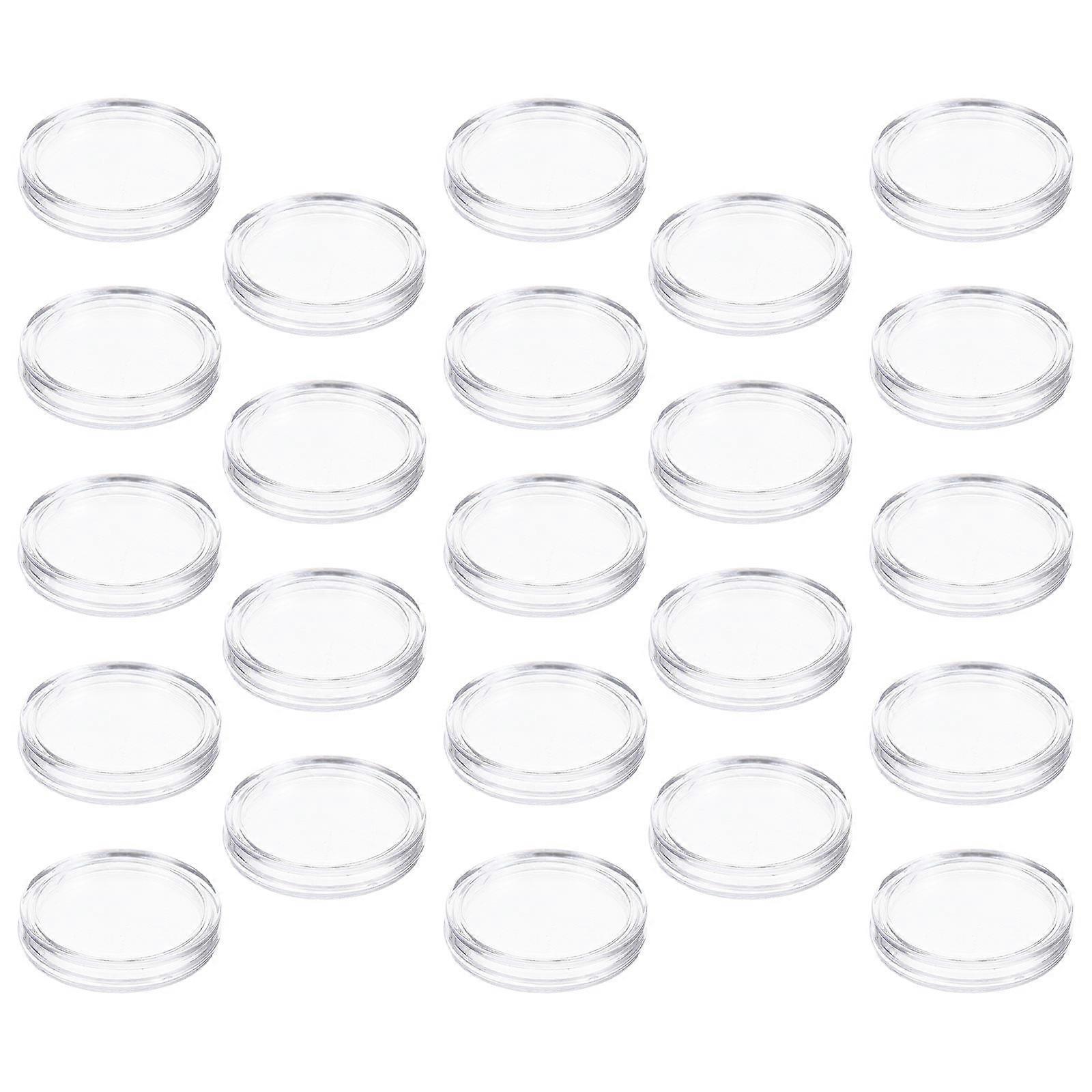 100Pcs Clear Coin Capsules Holder Case For Coin Protectors Coin Collectors Coin Storage Oxidation Resistance Display Holder