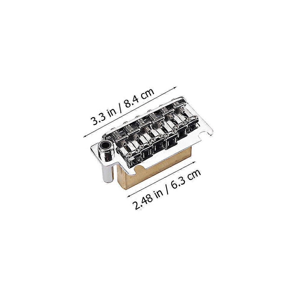 Single Tremolo Bridge Guitar Bridge for 6 String Metal 1Set Tremolo System