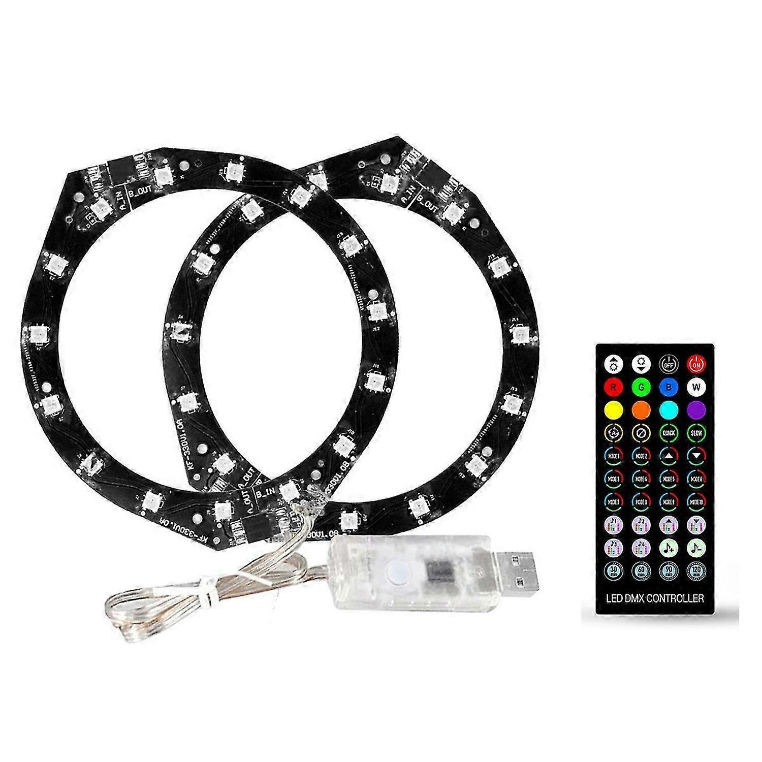 8 Color RGB Atmosphere Light with Remote Control for PS5 Light Strip