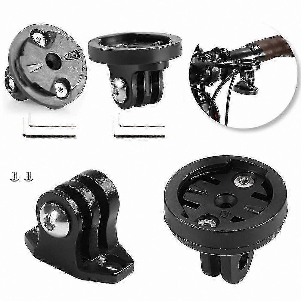 Aluminum Alloy Bike Camera Mount Base with Adapter for Cycling Computer and Action Camera Holder