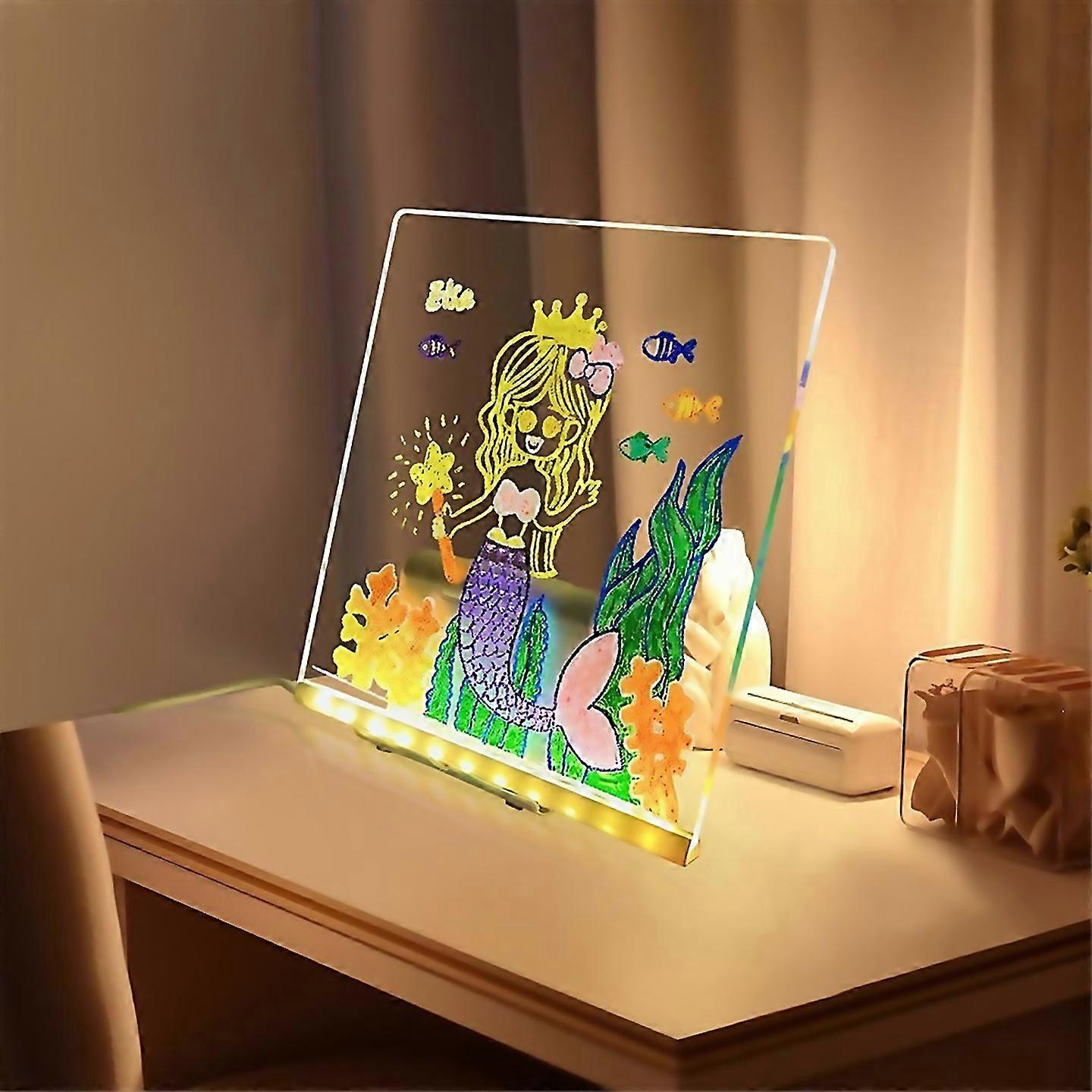 For Led Luminous Draw Board Toy 20x20cm