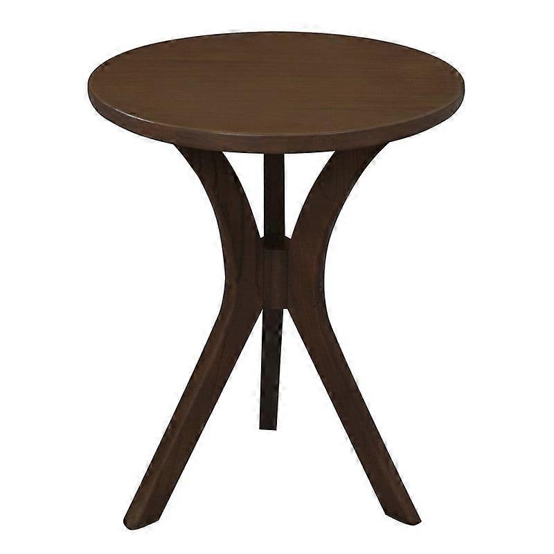 Gatsby Round Side Table Small Walnut Solid Wood Furniture Side Tables