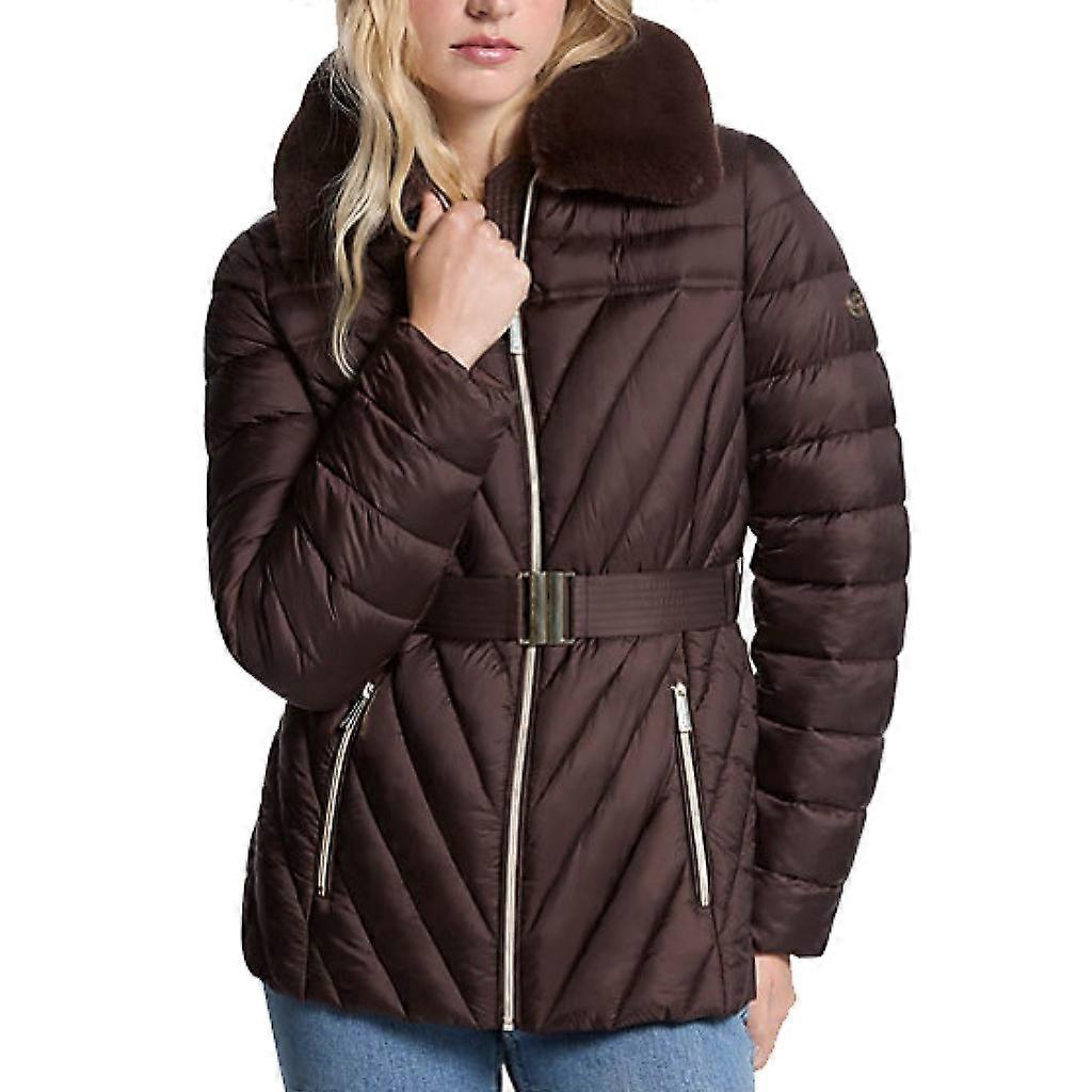 Michael Kors W Fx Fur Trim Jacket