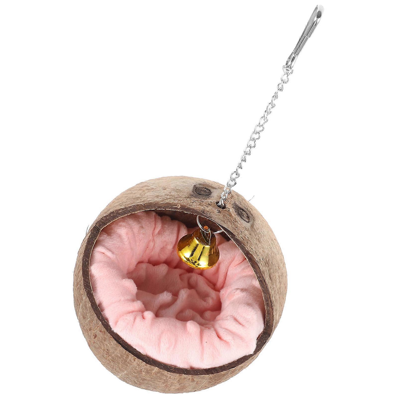 Natural Coconuts Bird Nest for Hamster Hanging Bird Nest 1 Piece Included