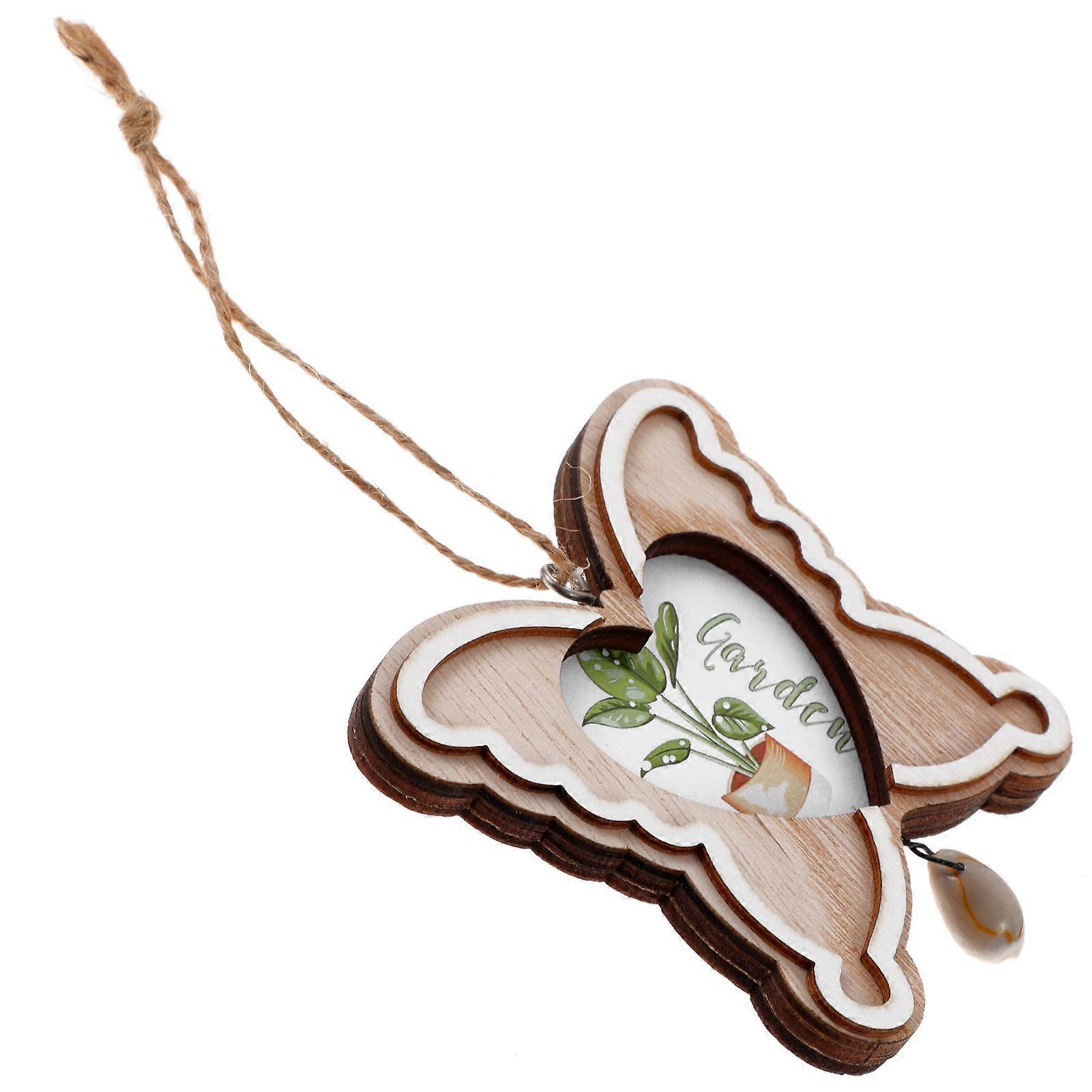 Tiny House Picture Frame 4Pcs Chocolate Wood for Decoration and DIY