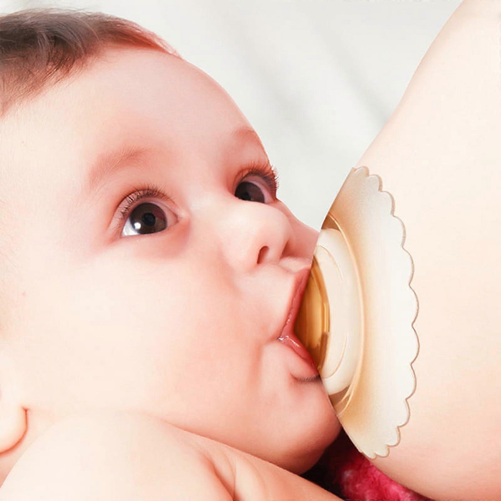 Nipple Shields for Breastfeeding Newborn, Contact Nipple Shield for Latch Difficulties or Flat or Inverted Nipples, Made Without BPA