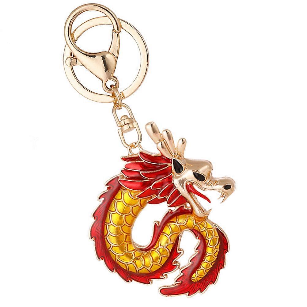 Dragon Keychain Metal Dragon Modeling Keychain 3Pcs for Bag Pendant