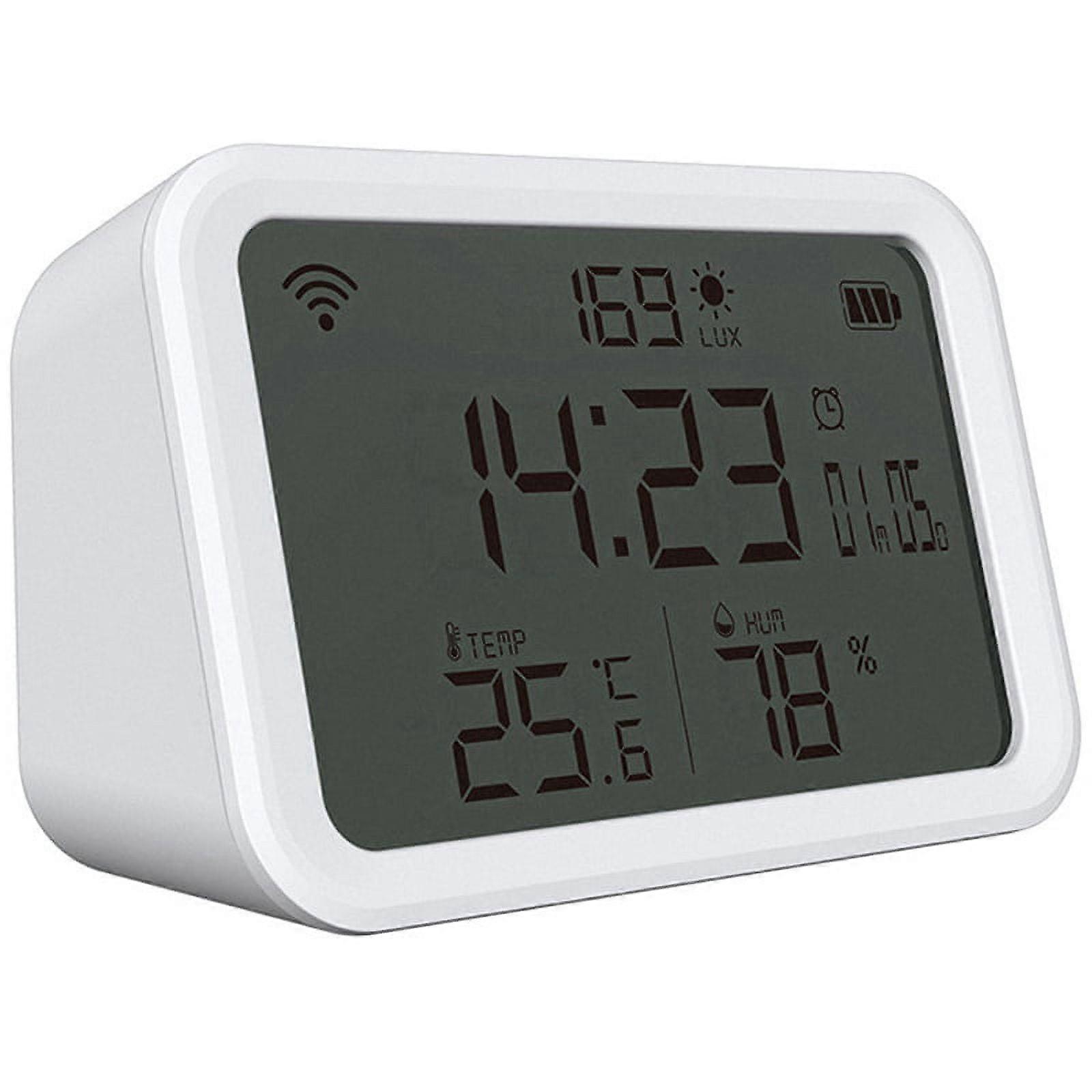 WiFi Thermometer Hygrometer Monitor: Digital Light Thermometer Humidity Sensor Meter for Baby Home Indoor Greenhouse