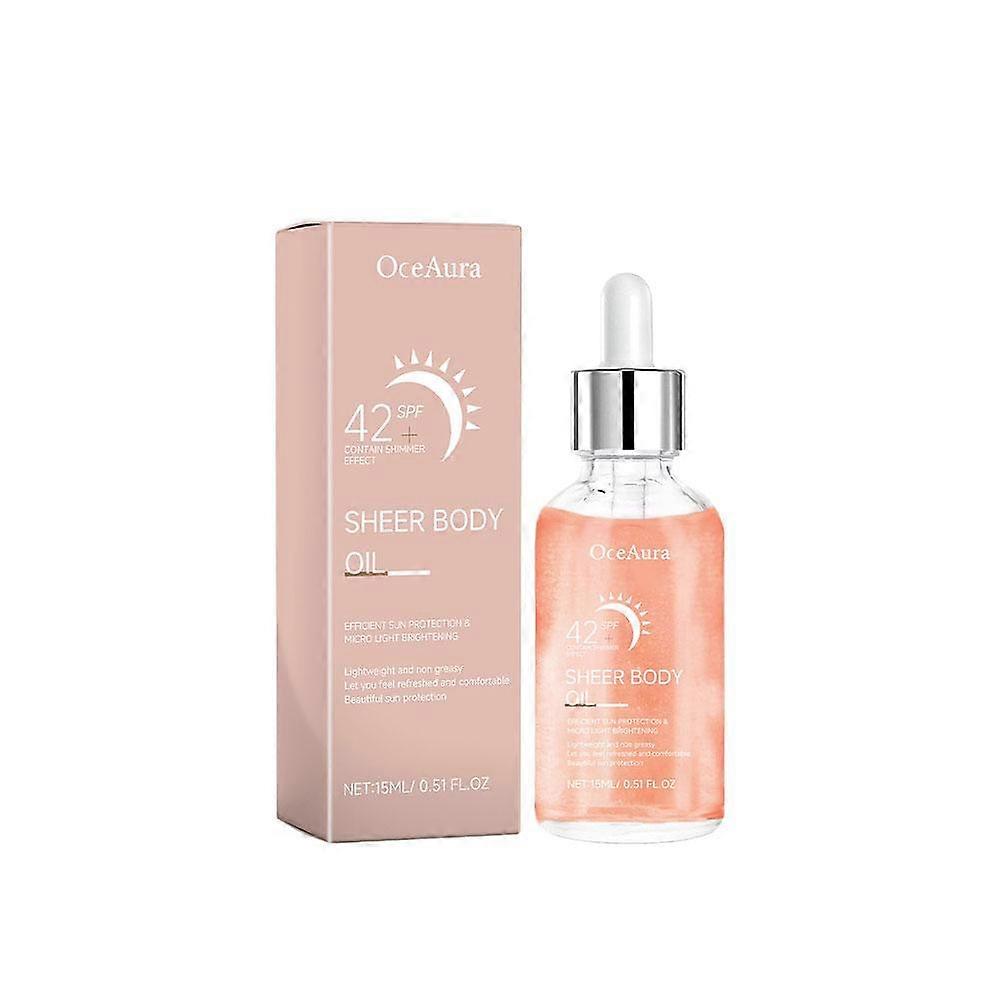 15ml Sunscreen Essence Cream SPF 50 Broad Spectrum UV Protection Hydrating Non-Greasy All Skin Types Brightening Moisturizer