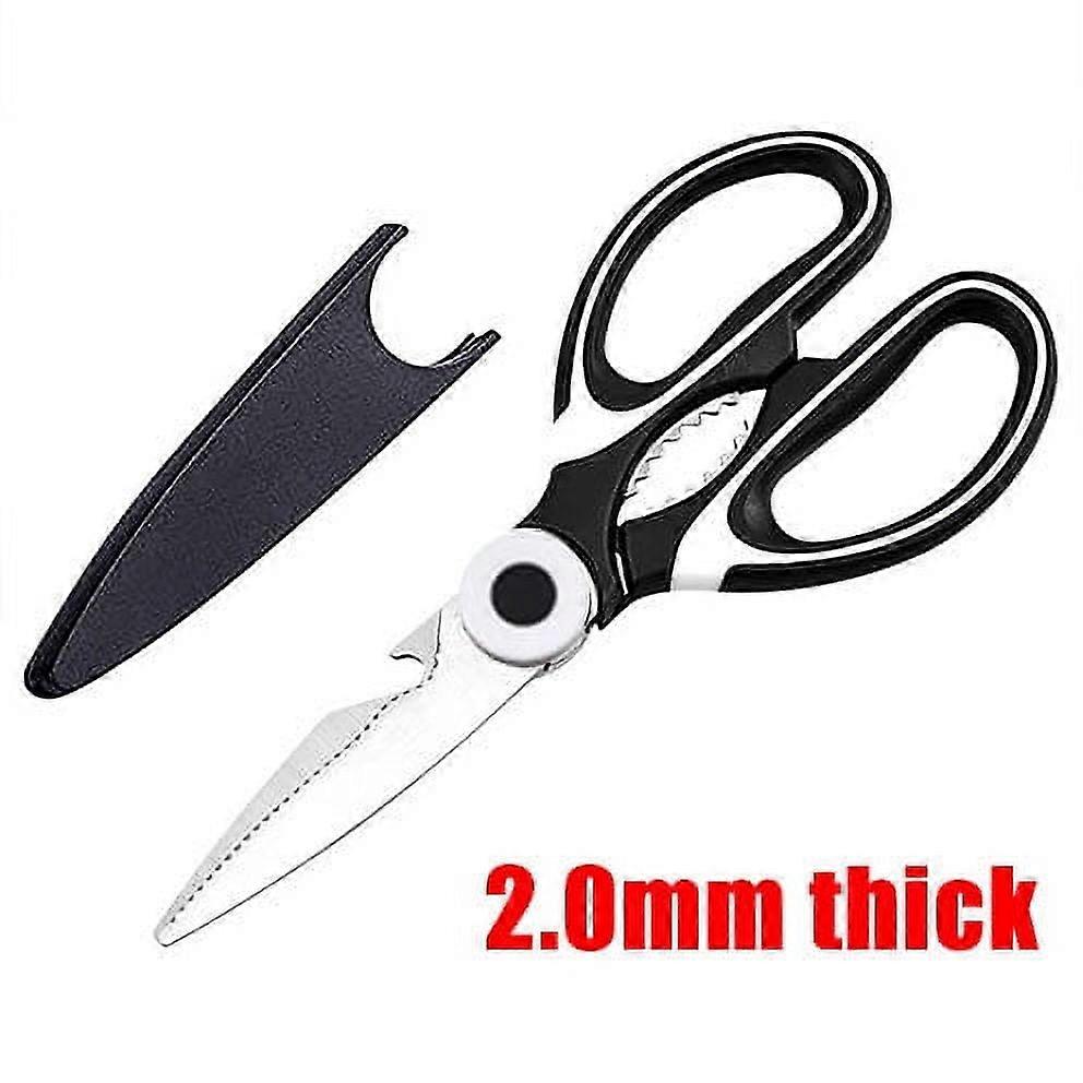 Clearance Kitchen Scissors, compatible with Sharp Stainless Steel, Heavy-Duty & Versatile for Essential Kitchen Use