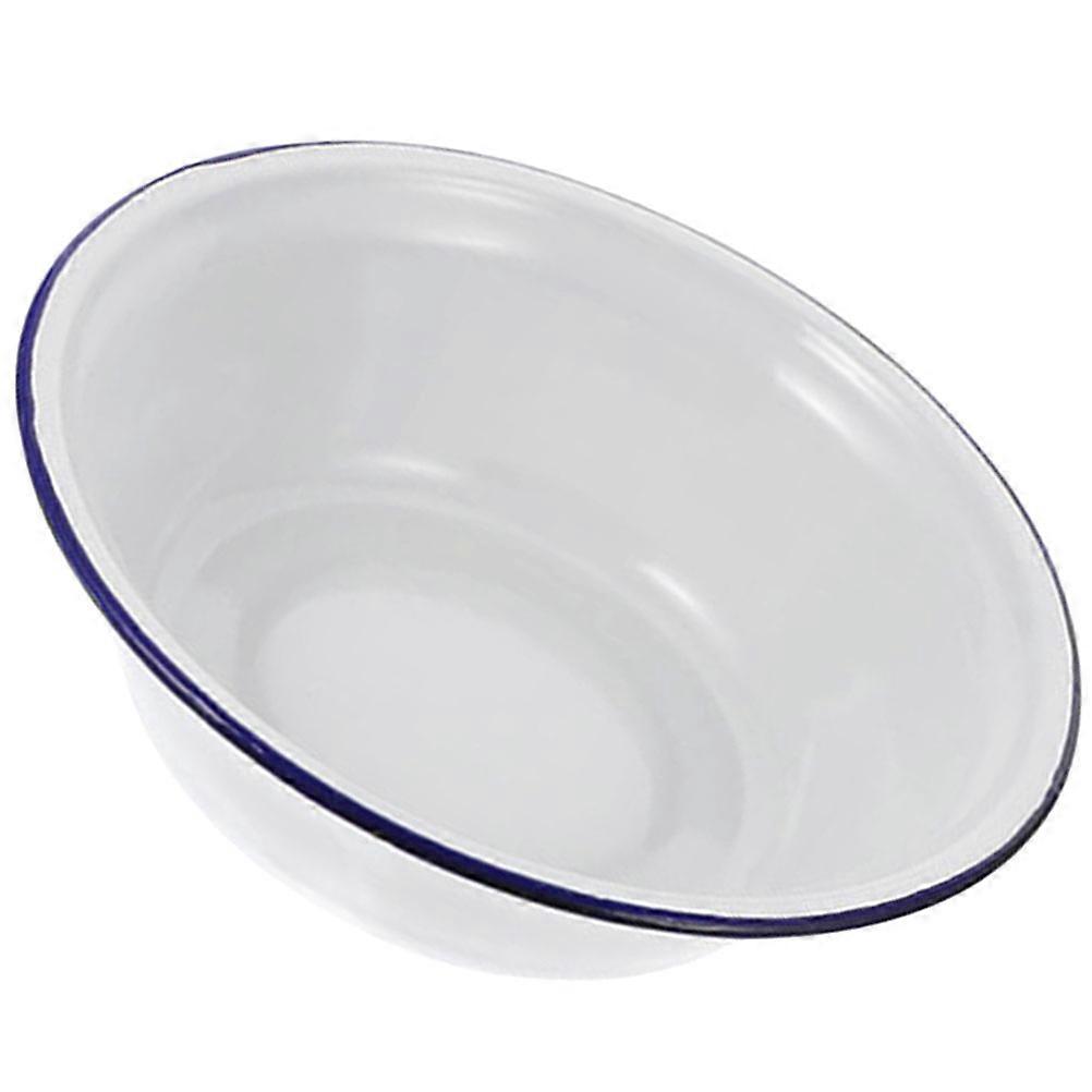 5Pcs Oven-Safe Vintage Enamel Deep Mixing Bowl For Family Meals Featuring Round Shape Ideal For Baking And Roasting