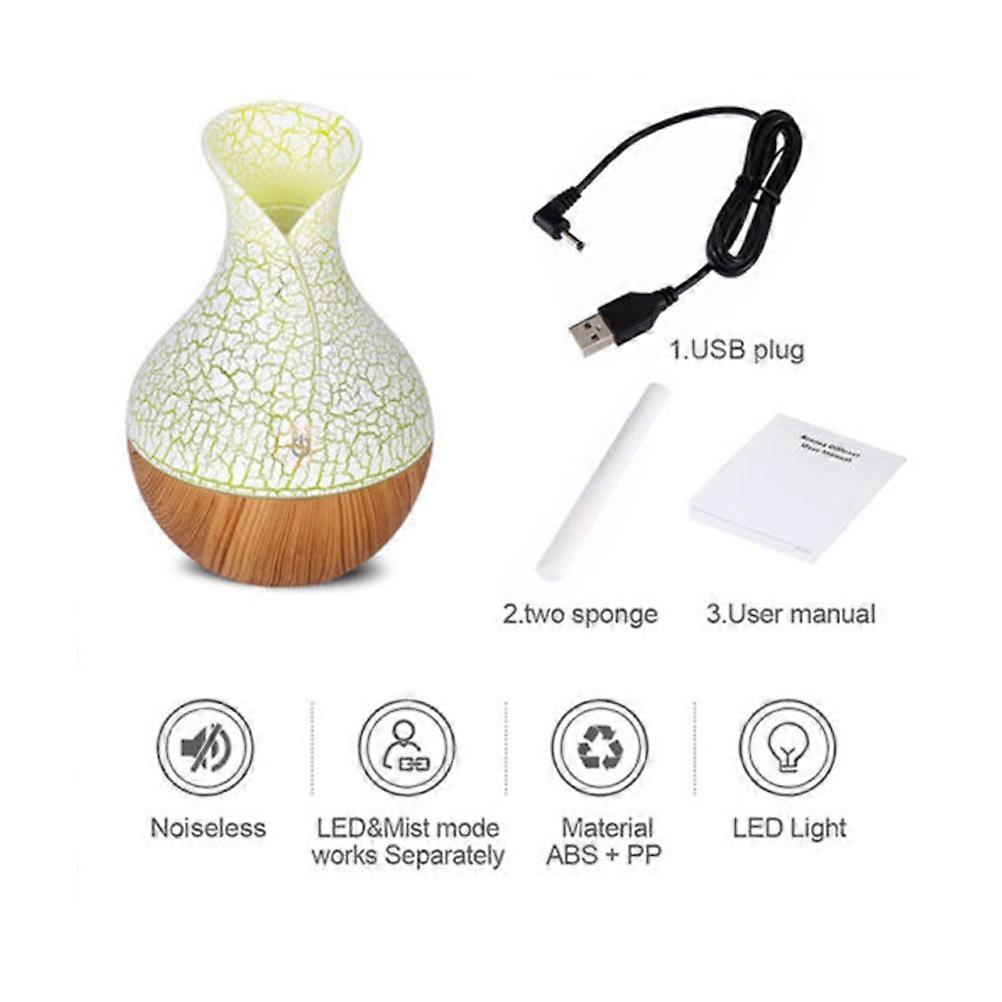 USB Air Diffuser 2Pcs Compact Humidifier For Driving Bedroom Office 9.5x9.5x15cm Water Level Indicator Non-slip Base