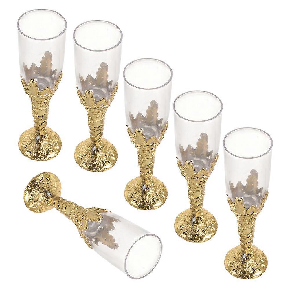 Decorative Drinking Cups 18 Pcs Plastic Goblets For Church Events and Parties Cylindrical Shape Multi