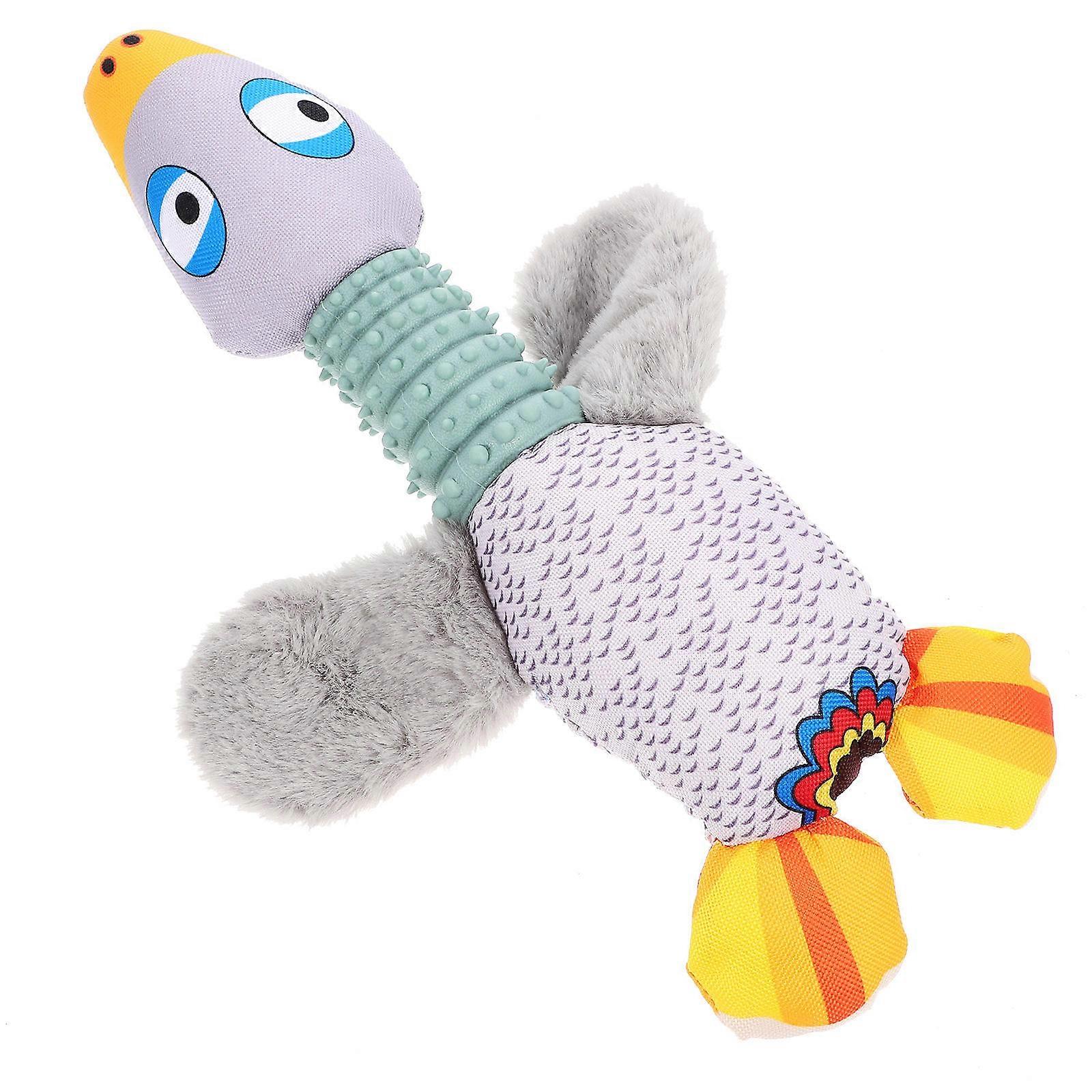 Pet Chew Toy Plush Squeaky Toy for Dog Playing 2Pcs Pack