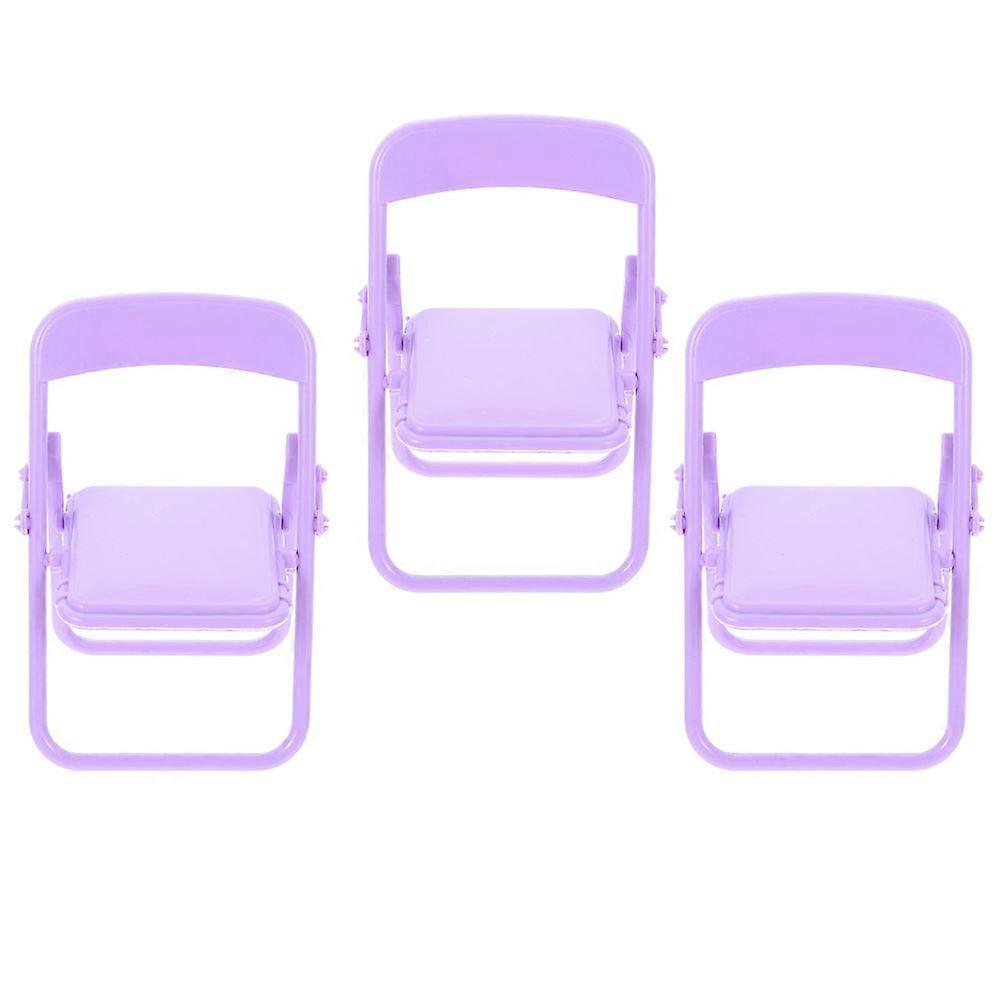 Miniature Folding Chair Model for Doll House Accessories 15Pcs Set