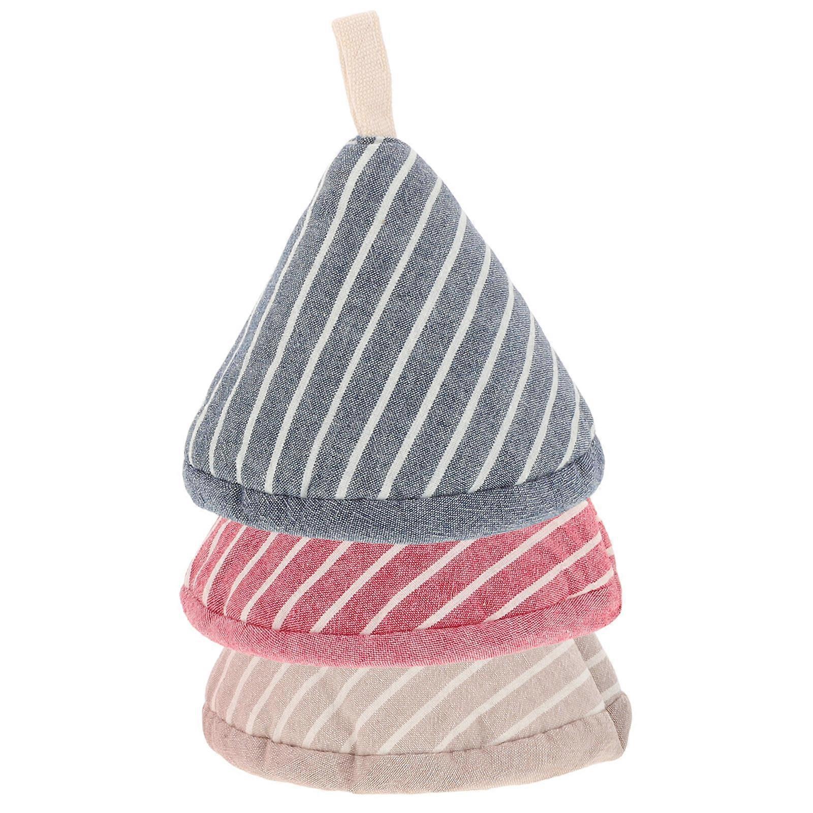 Triangles Pot Handle Covers for Heat Insulation 12Pcs Triangle Cotton Handle Sleeves