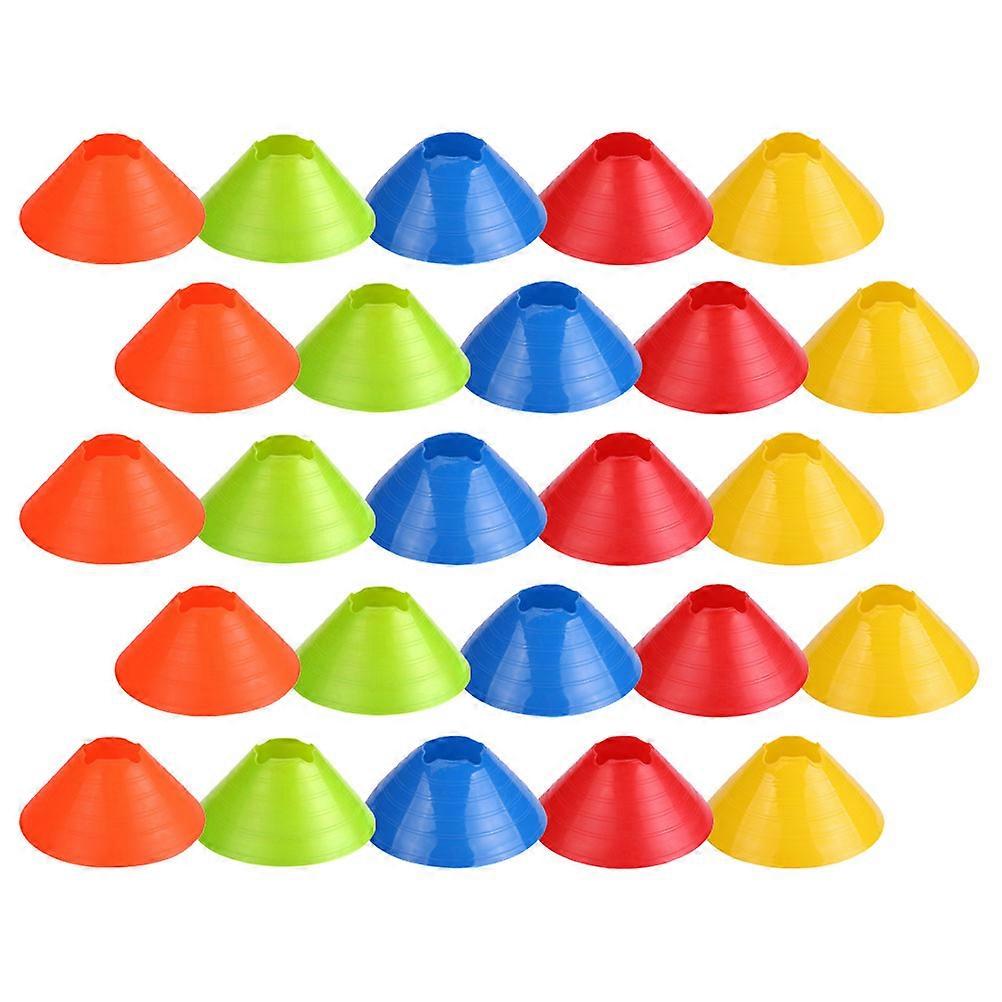 Colored Football Cones Soccer Training Discs for Agility 50Pcs Set