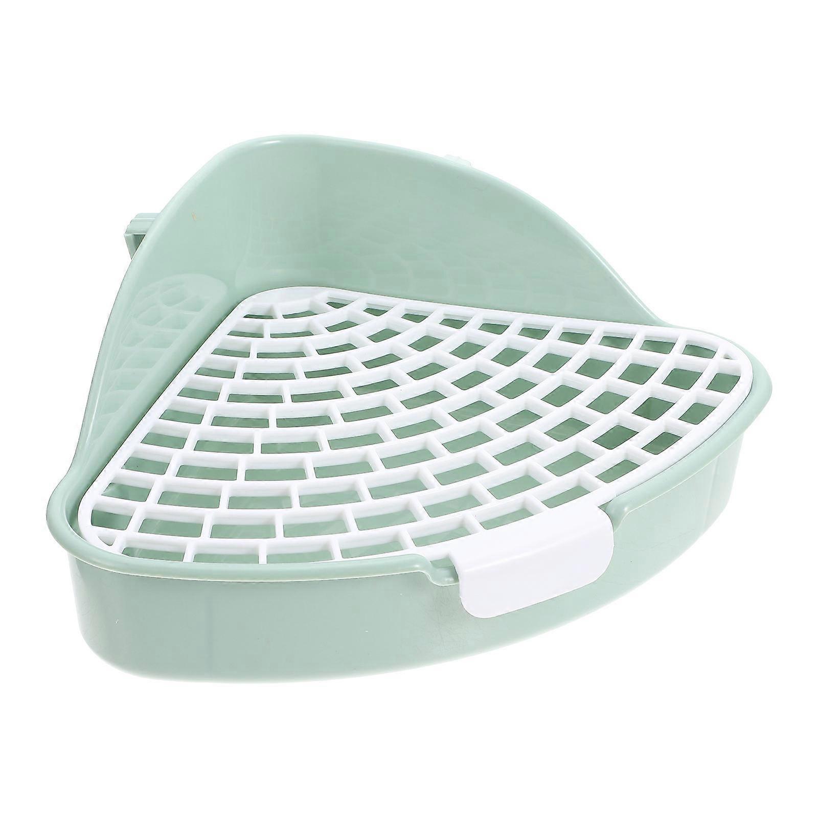 Rabbit Training Potty 2Pcs Plastic Bunny Litter Box for Small Pets