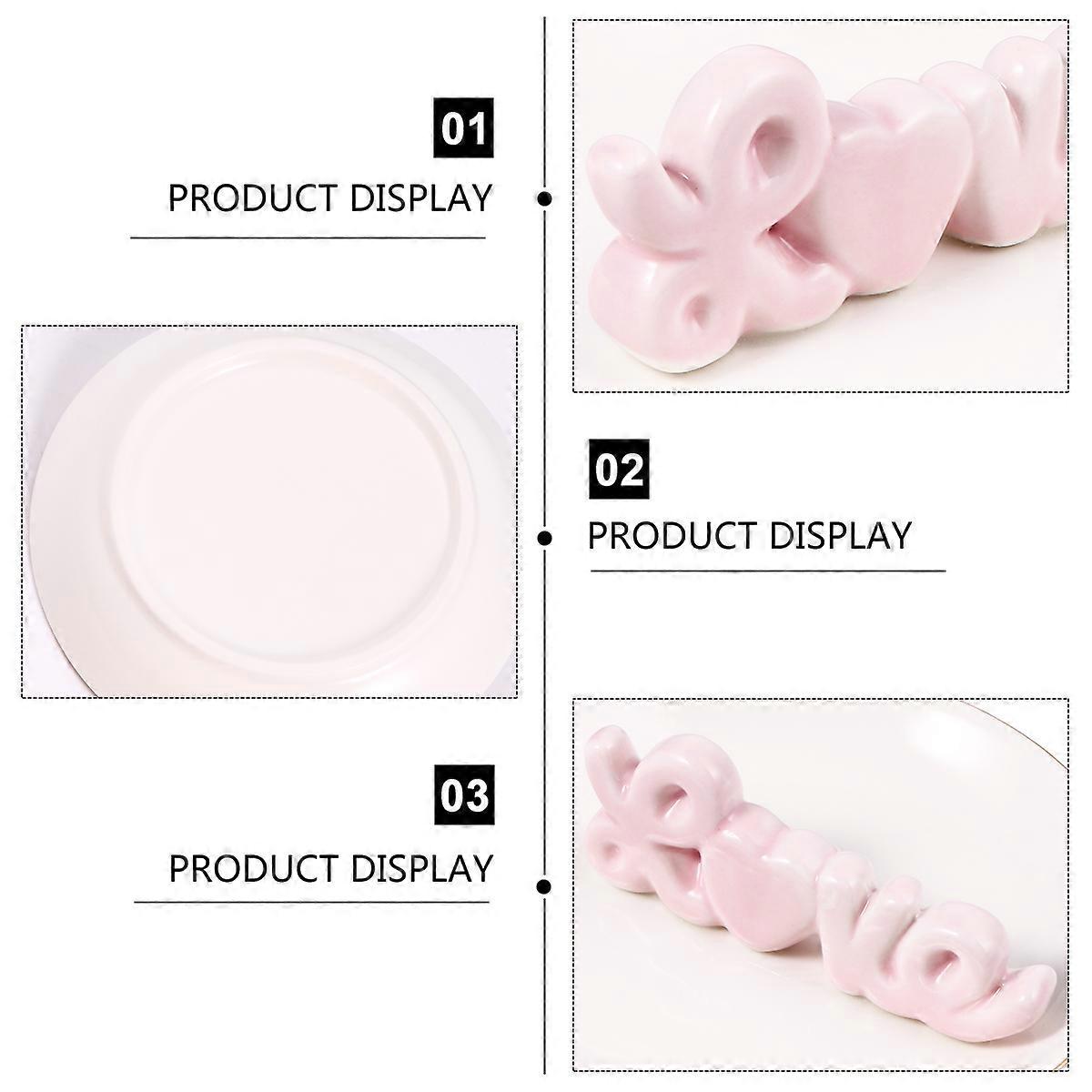 Jewelry Display Tray Ceramic Tray for Storage 2Pcs Assorted Color Design