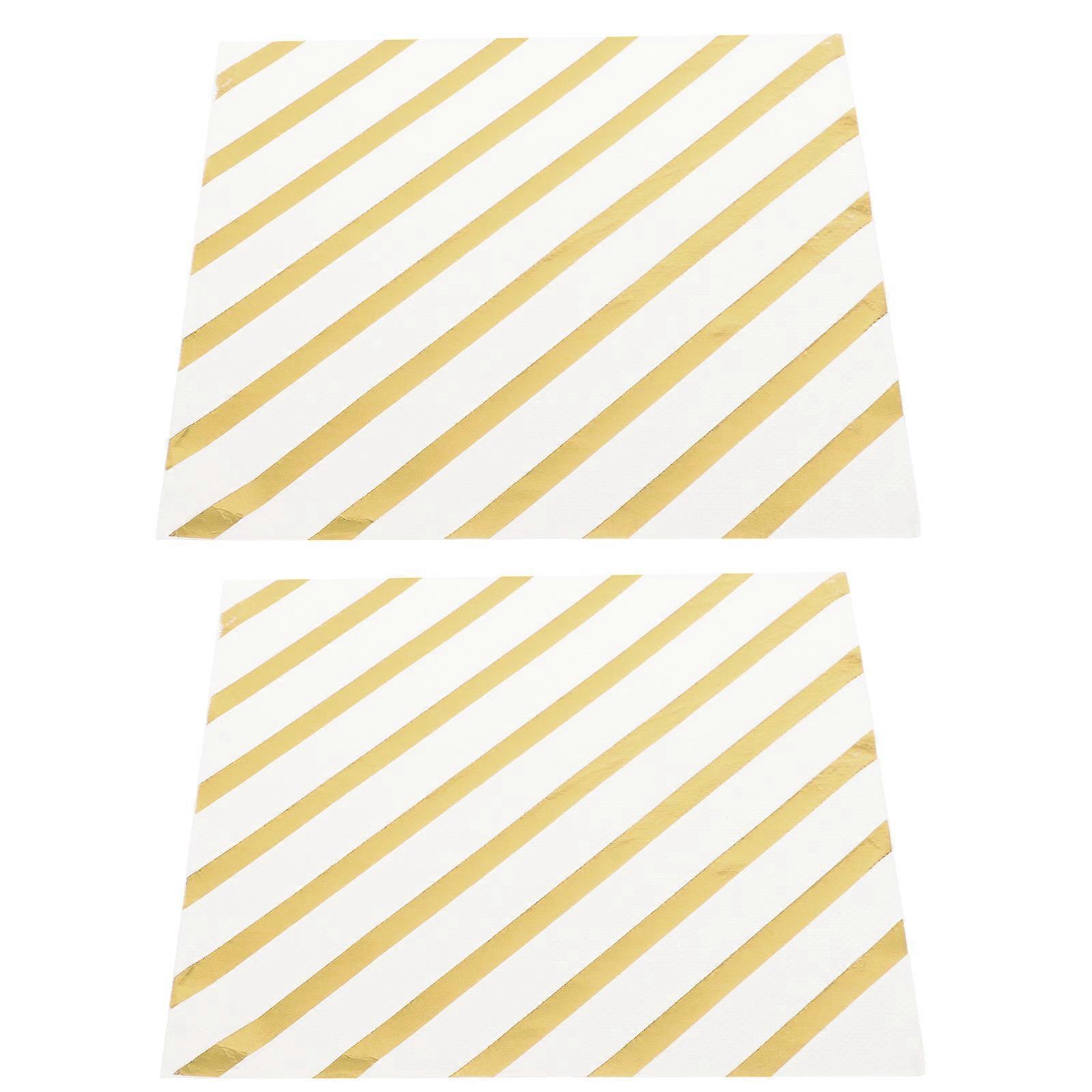Decorative Banquet Paper Napkins Paper Napkin Gold Foil 120 Sheets