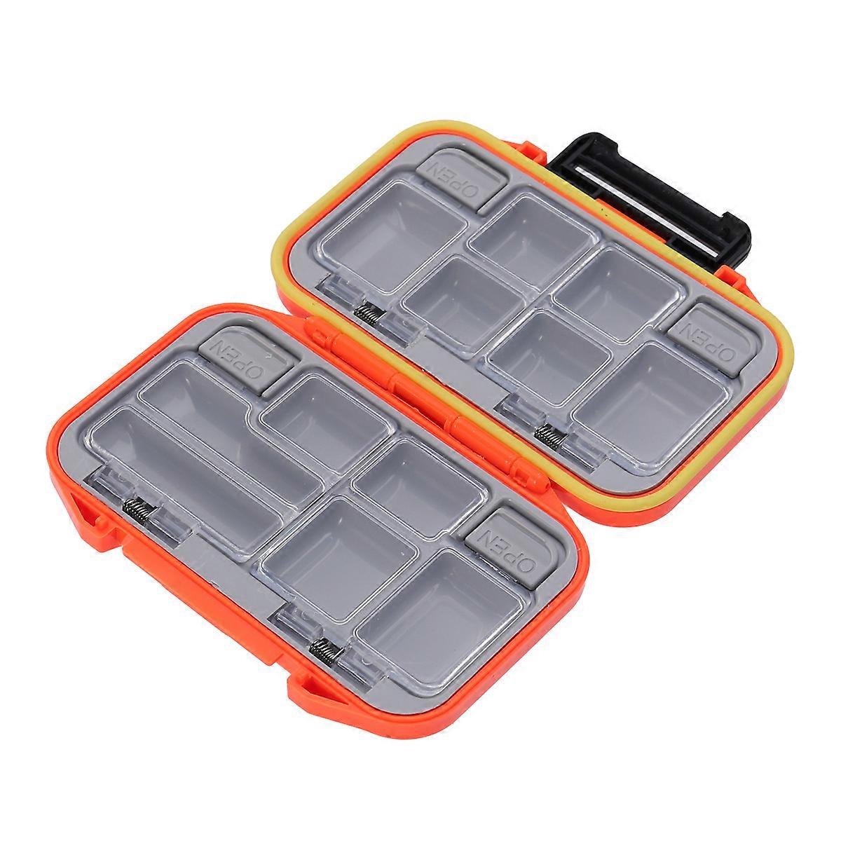 Fishing Hook Box Waterproof for Orange 2Pcs Hook Box Accessories
