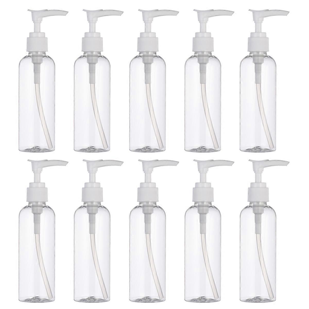 Bottle with Pump Dispenser for Storing 20Pcs Transparent Plastic Bottles