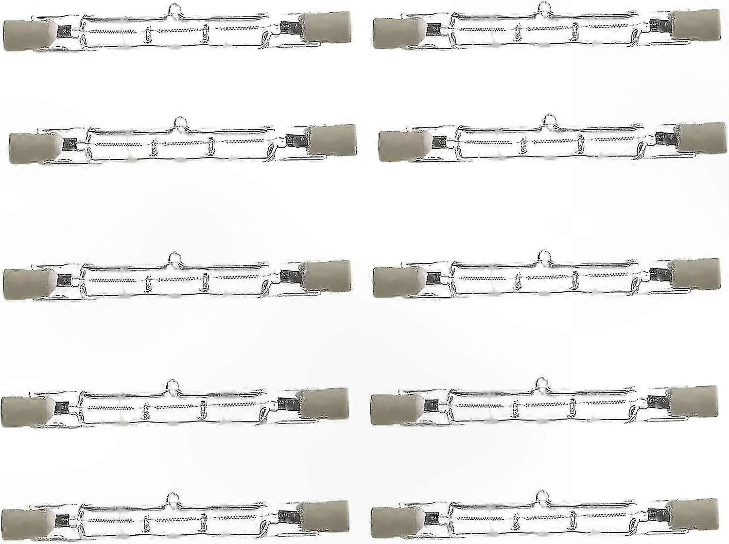 120W Linear Halogen Bulbs, J-Type 78mm Floodlight, Pack of 10 Energy Efficient Security Light Bulbs for Outdoor Use