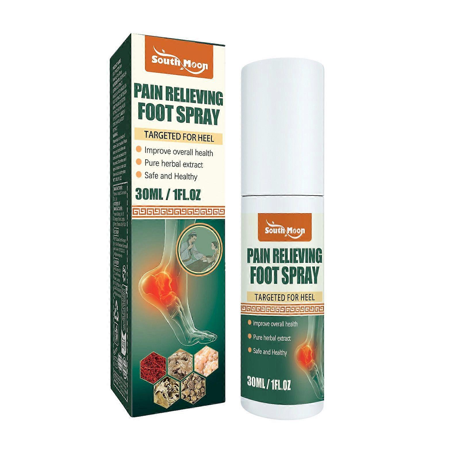 Spray do pielęgnacji pięt, delikatny spray do codziennej regeneracji stóp i masażu pięt, 30 ml