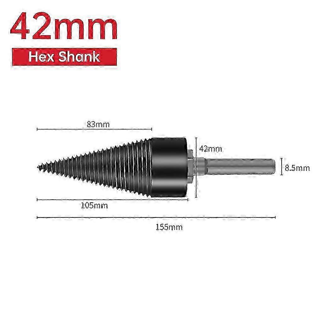 Electric Log Splitter Twist Firewood Splitter Firewood Splitting Tool Firewood Drill Bit For Plane Tree For Oak For Hickory