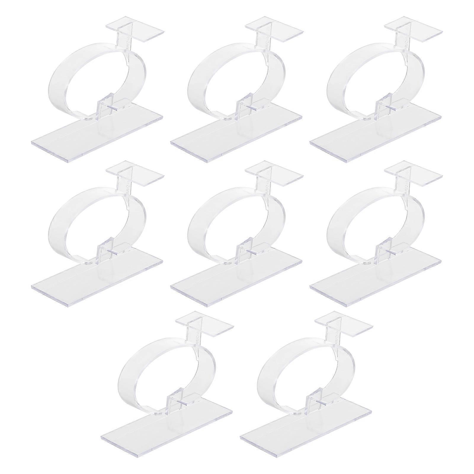 Watch Storage Rack Plastic Watch Display Stand for Storage Use 8Pcs