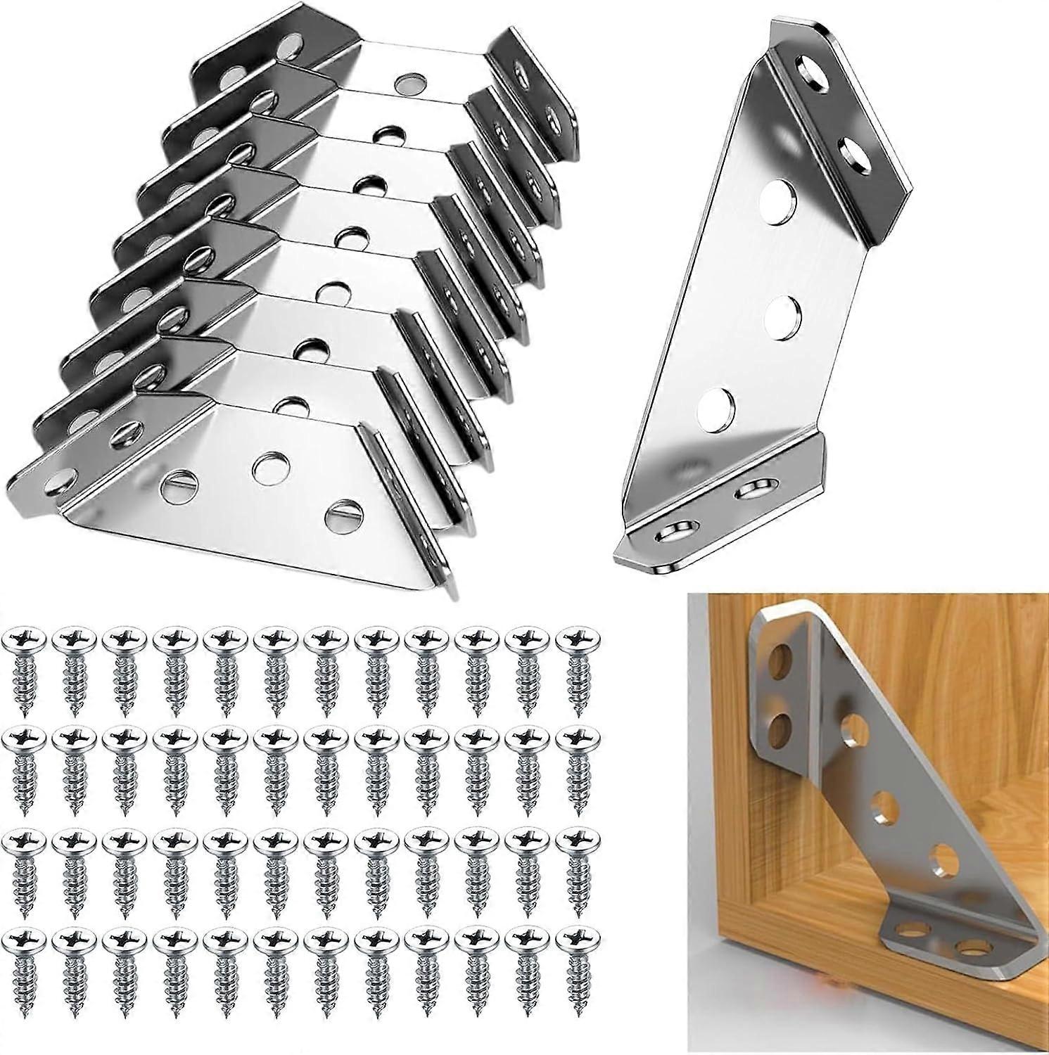 9pcs Trapezoidal Connector Bracket Triangle Corner Bracket Connection