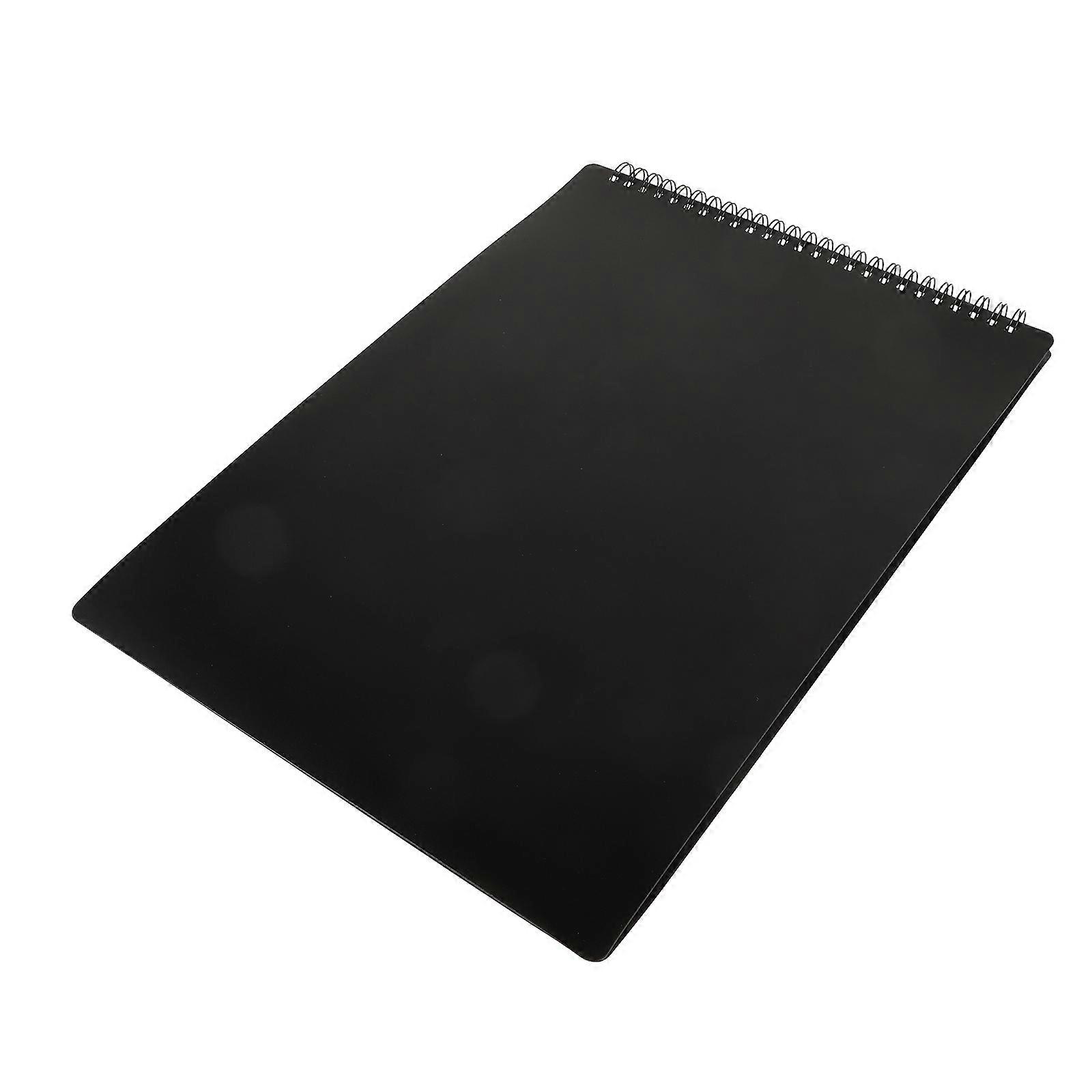 Music Sheet Folder Marching Band Flip Folder for Document 2Pcs Black