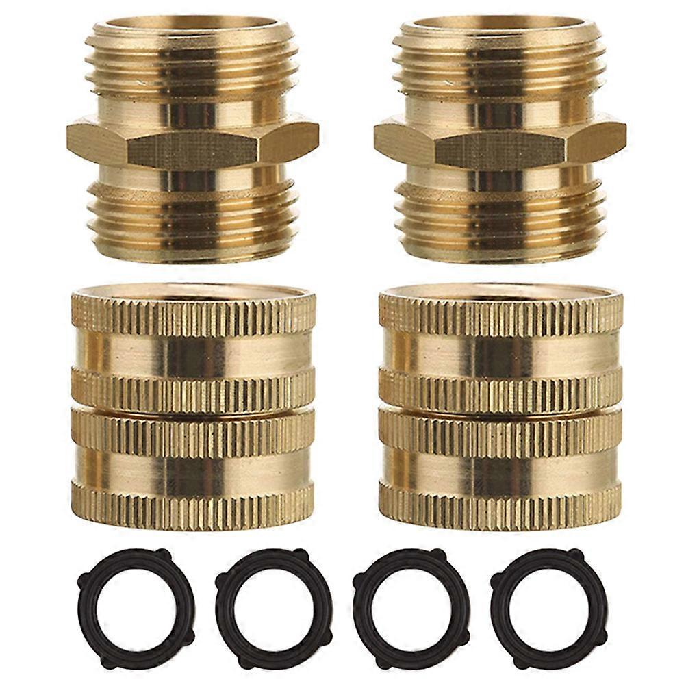 Water Hose Connector Fitting Quick Connect Garden Tools Easy Disassemble 2Pairs