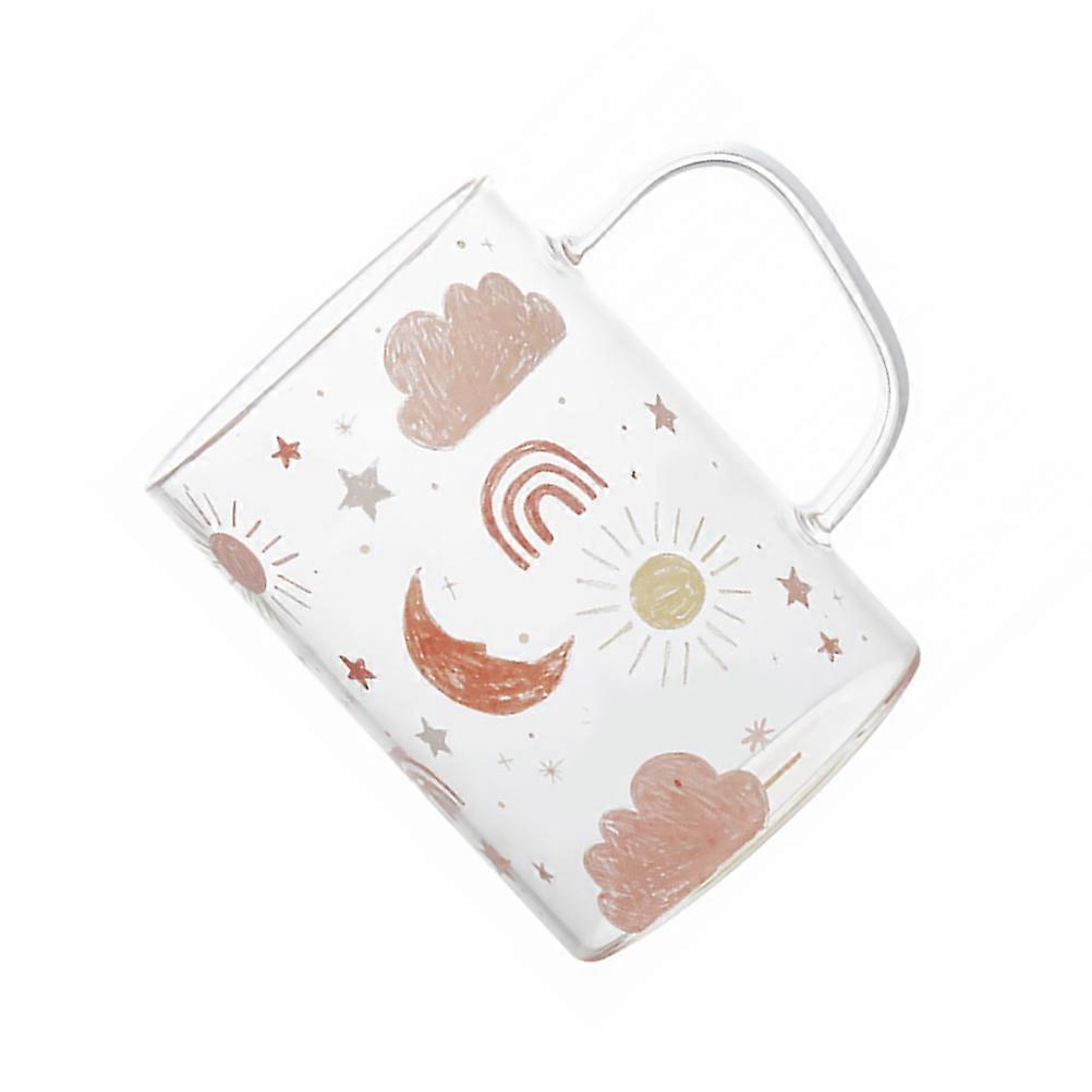Beverage Cups Pattern Glass Cup for Drinking Use 2Pcs Collection