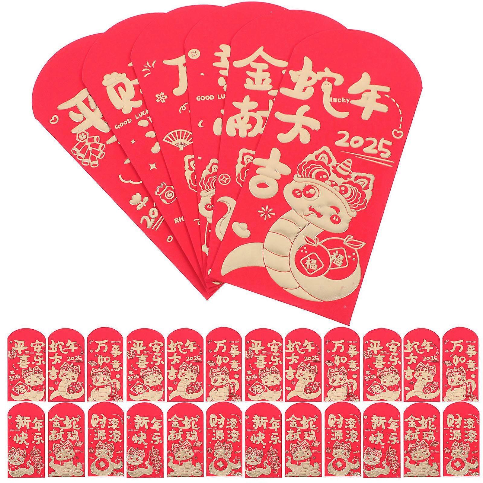 Chinese Red Envelope Paper Red Packets for Storage 120Pcs