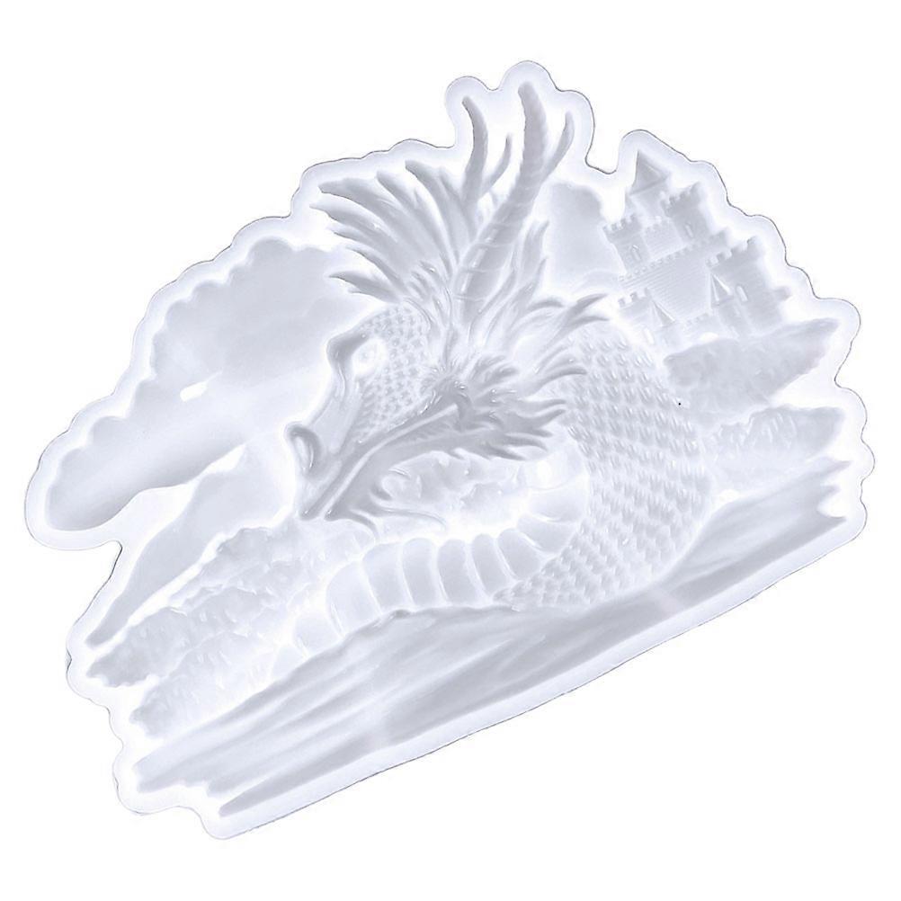 Dragon Head Shaped Casting Mold Suitable For Art Projects And DIY Handcrafts In 20.6x14.3cm Made Of Flexible Silicone For 1Set