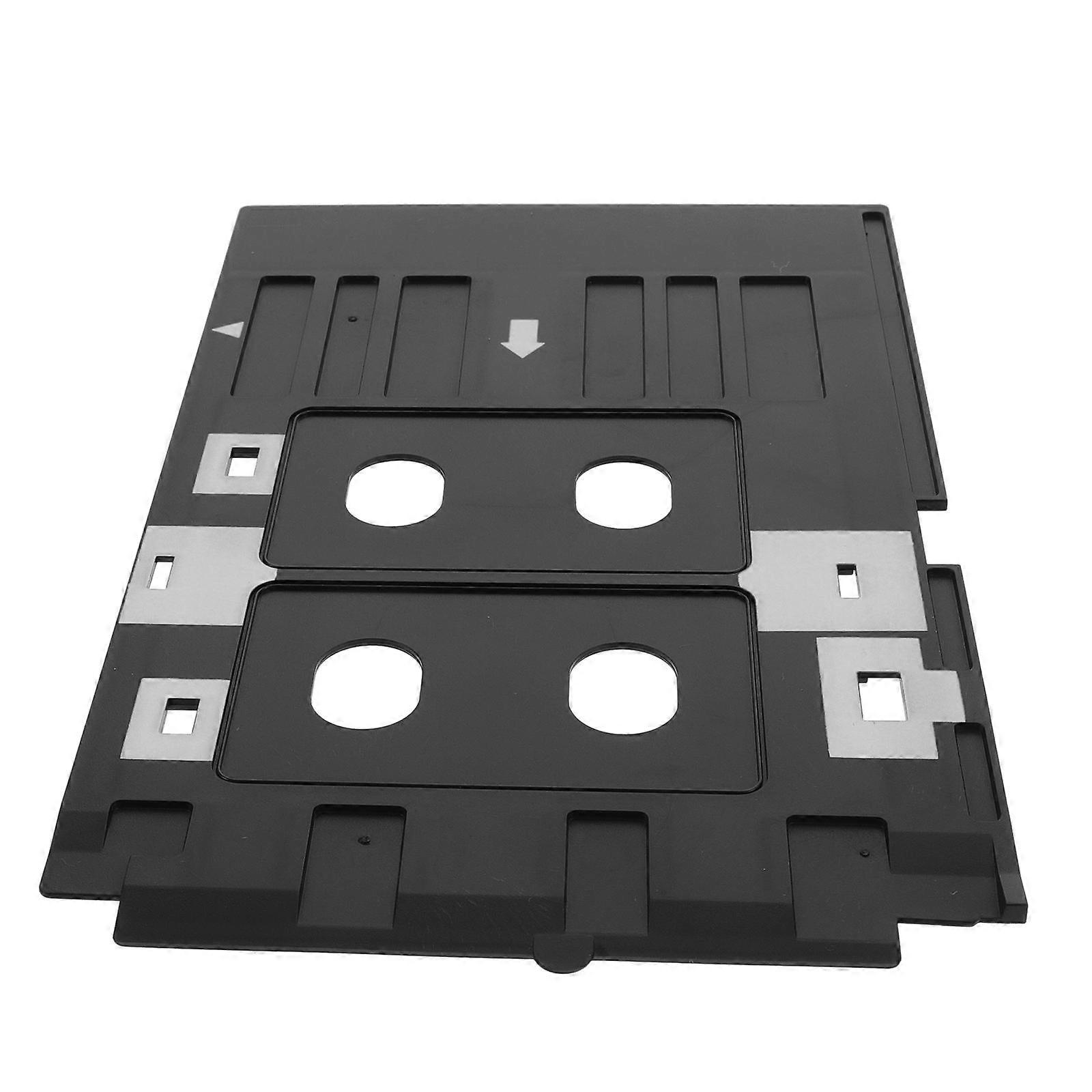 Card Printer Tray for Storage Use 2Pcs Reusable Black Card Holder