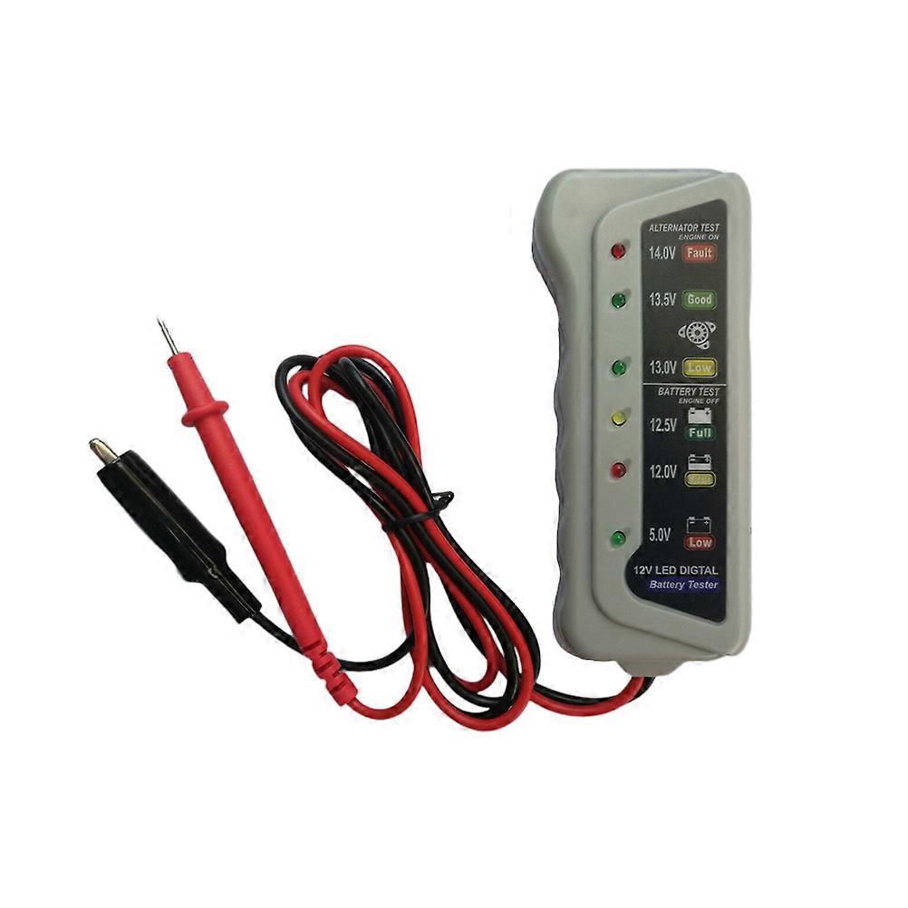 Multifunctional Car Circuit Tester For Mechanics Analyzing Batteries And Charging Systems 24x13x3cm With Reverse-Hookup Protection 1Pack