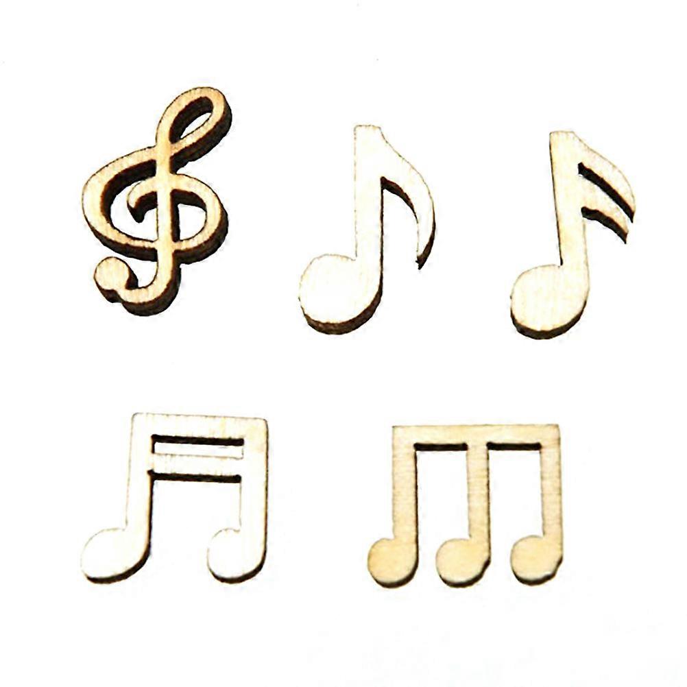 Note Wooden Pieces Wooden Embellishments for Craft Use 750Pcs Assorted