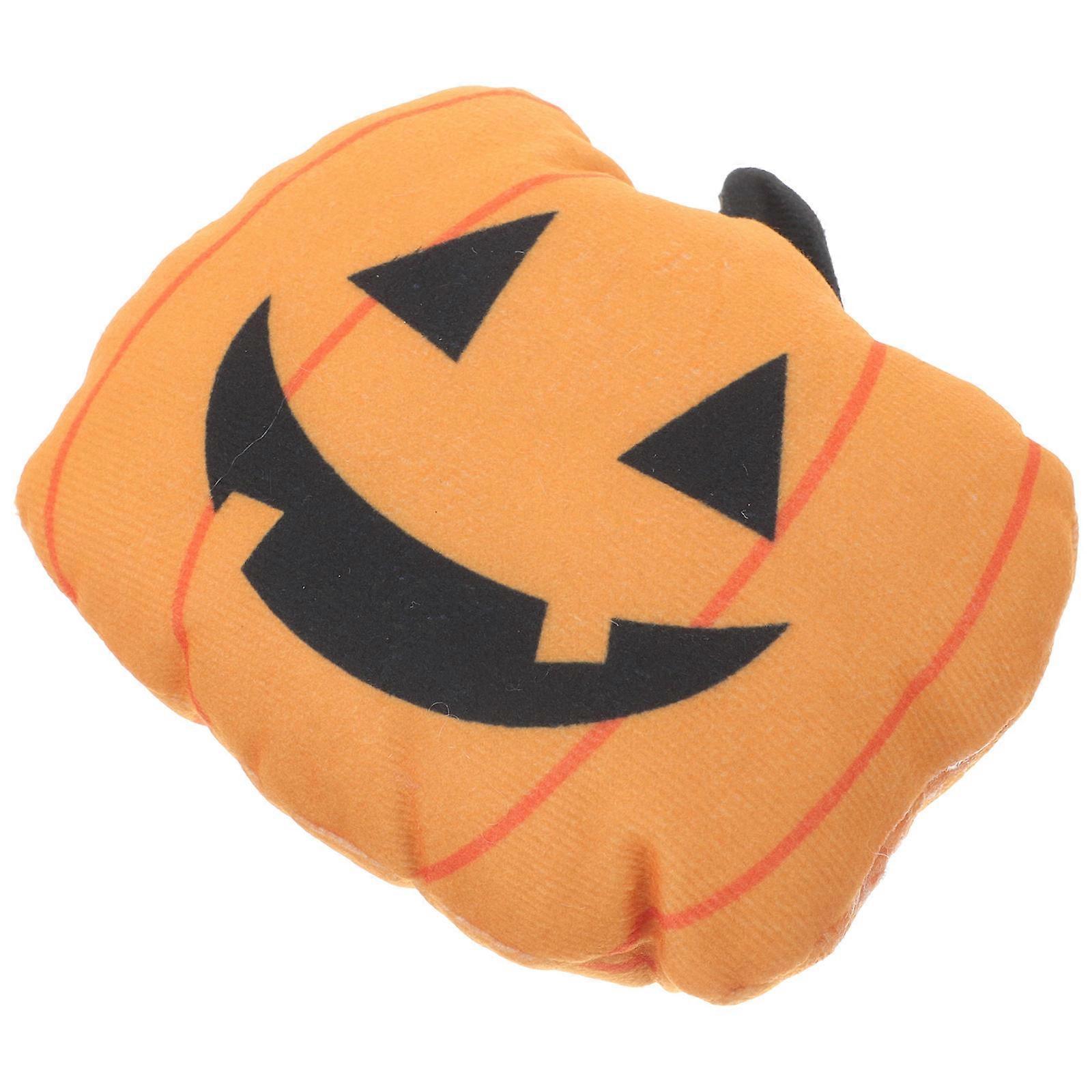 Cat Chew Toy 5Pcs Durable Catnip Filled Teething Toys For Cats 4.72X4.32X1.97In Orange Color Halloween Design