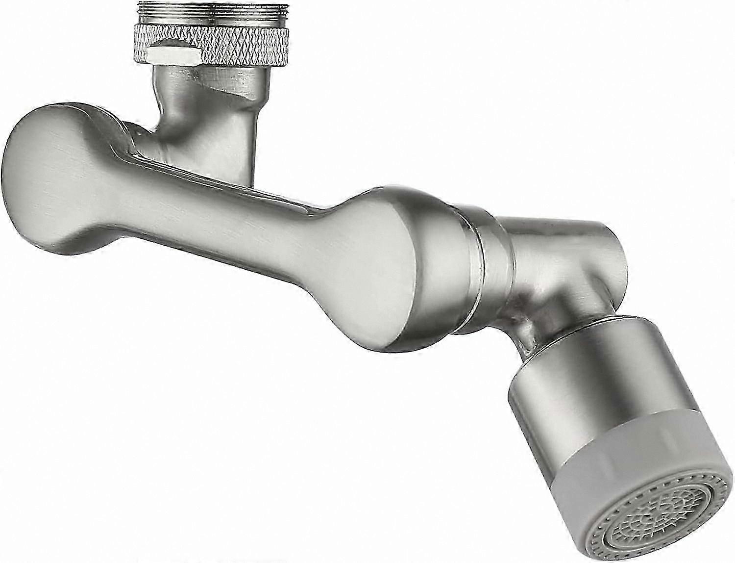 Rotating Dual-Function Faucet Aerator with Splash Filter for Bathroom Sink, Brass Material