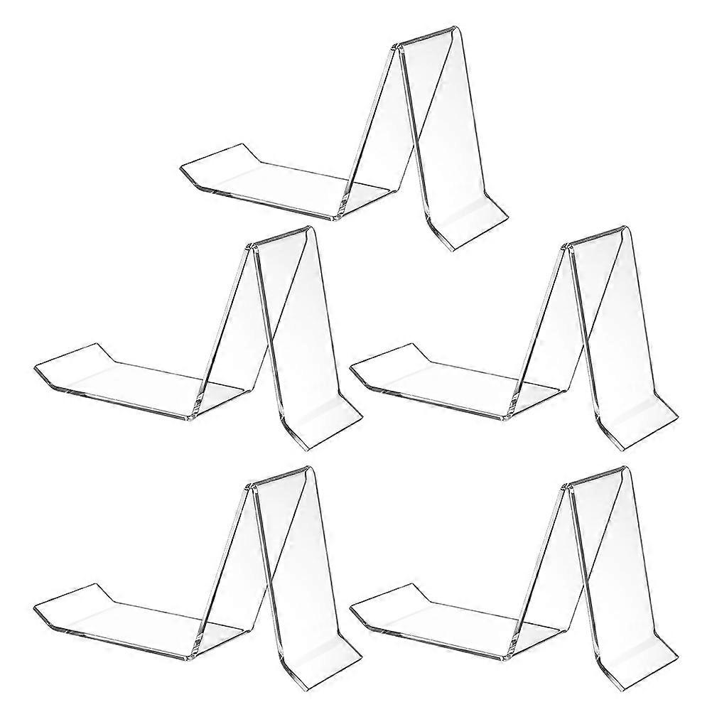 Shoe Display Stand Transparent Acrylic for Single Shoes 10Pcs Set