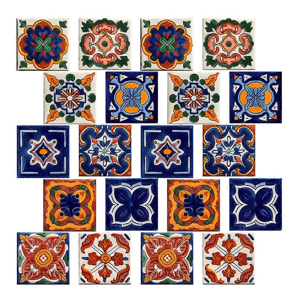 Peel And Stick Tile Stickers For Home Decoration 60 Pcs Assorted Color Wall Covering PVC Decals