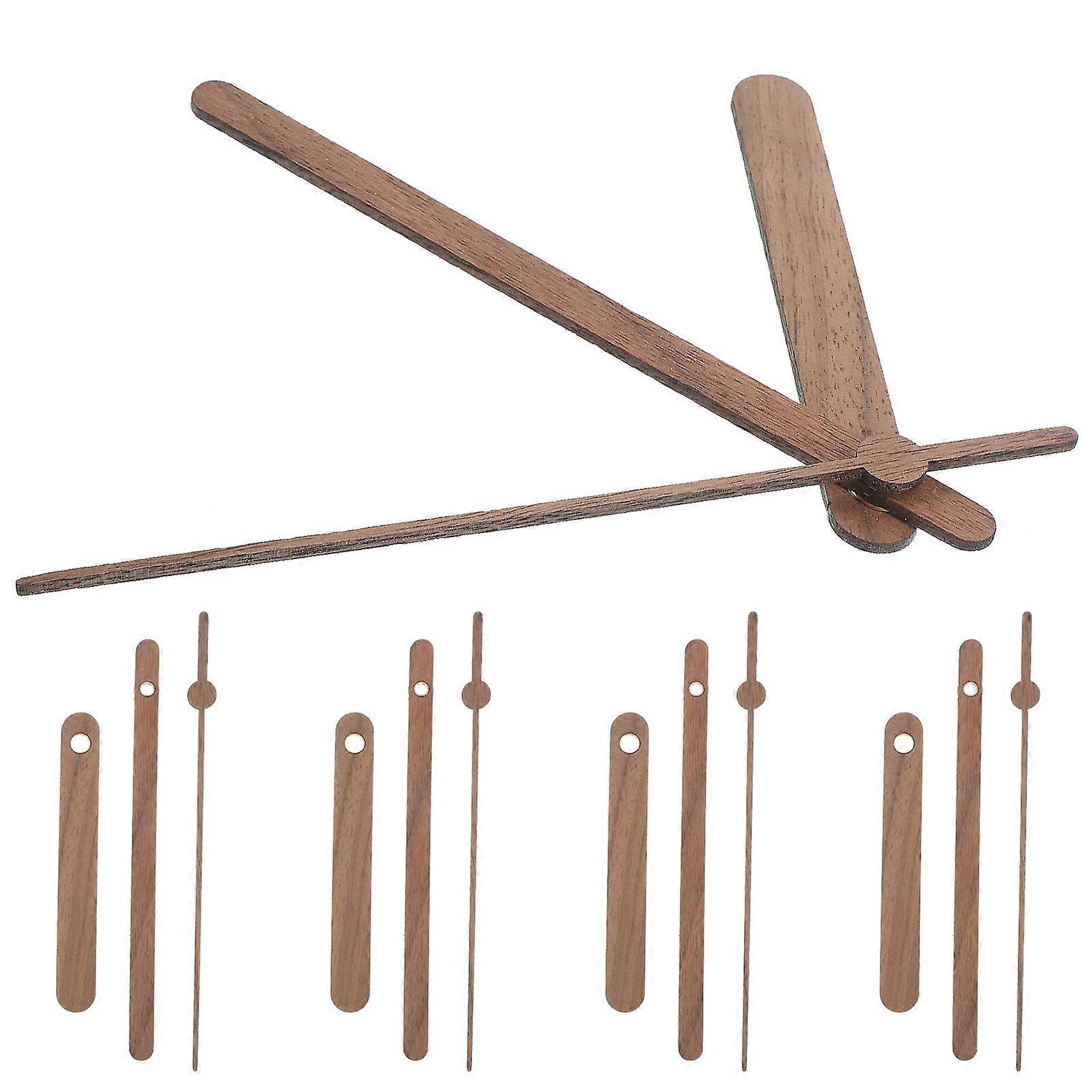 Hanging Clock Hands For Repair 10 Sets Wooden Simple Style Suitable For DIY Clock Projects