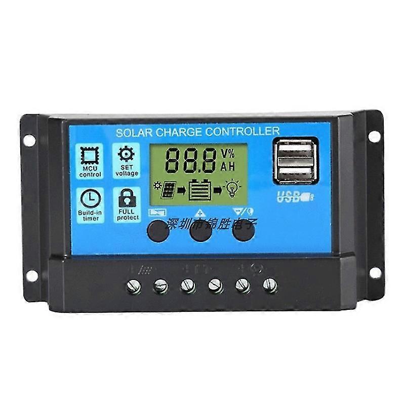40/50 Amp 12v/24v Pwm Negative Ground Solar Charge Controller Compact Design W/lcd Display
